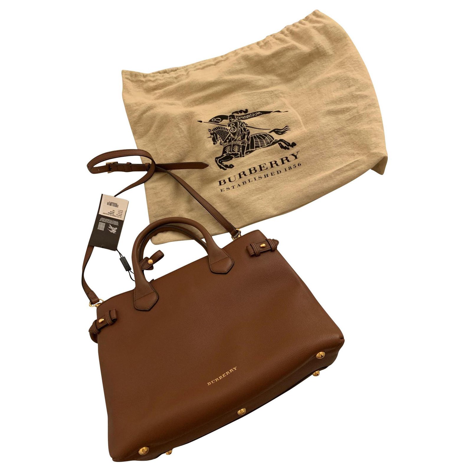 burberry banner medium leather satchel