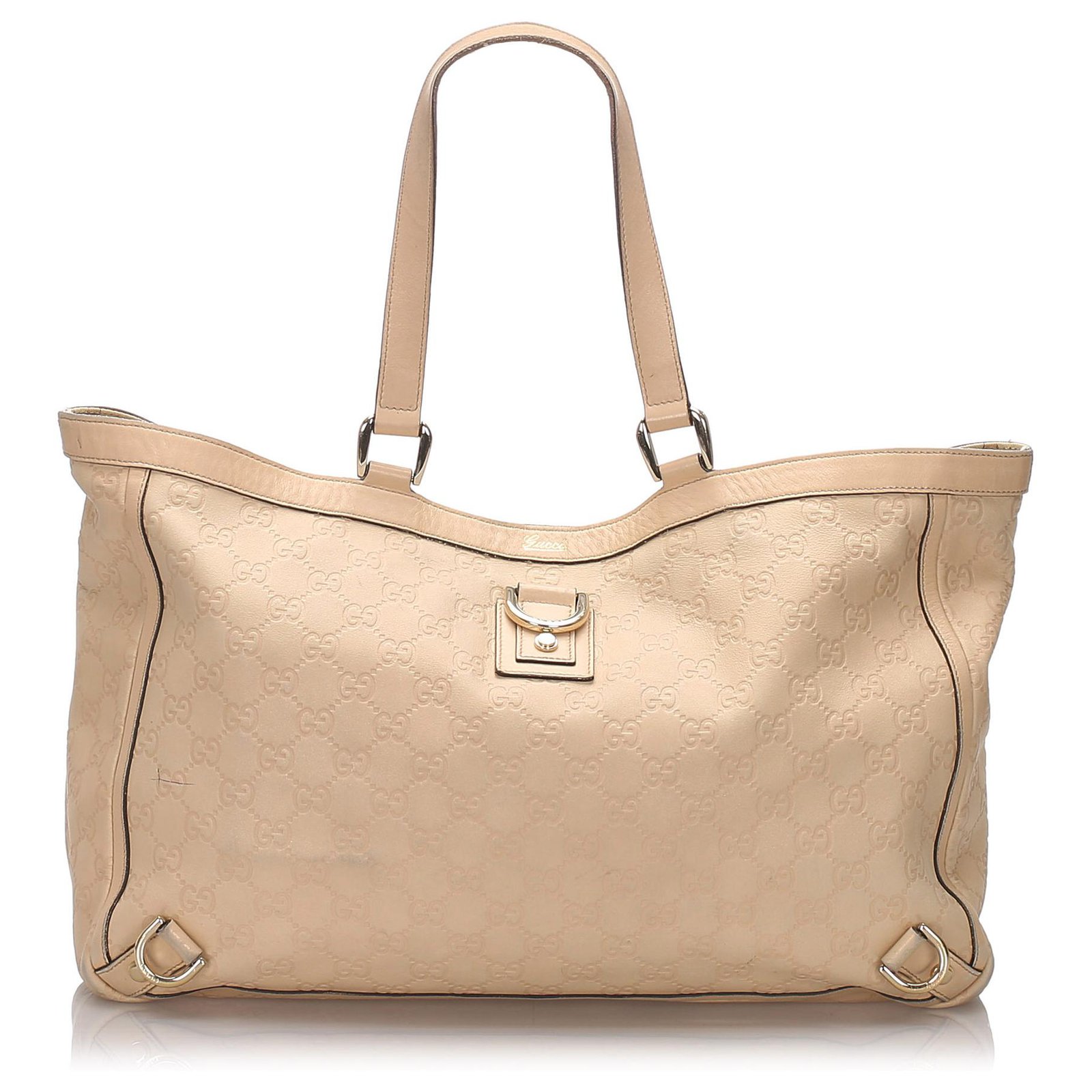 Brown Gucci Guccissima Abbey D-Ring Tote Bag