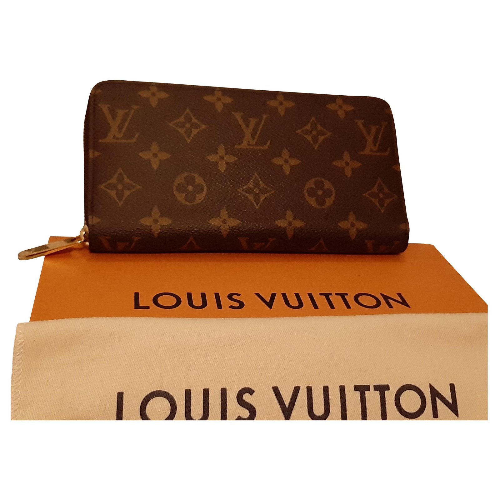Louis Vuitton Zippy monogram wallet FULL SET Brown Cloth ref.178187 - Joli  Closet
