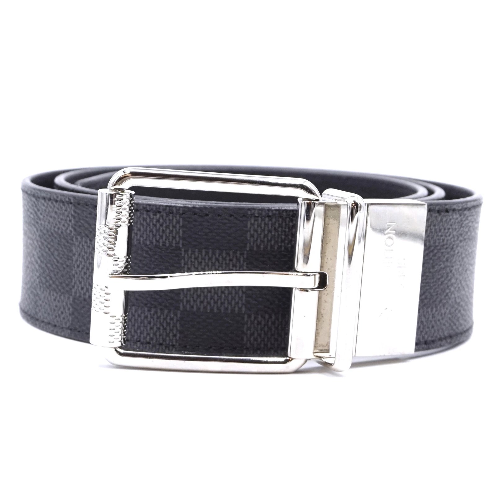 damier graphite belt