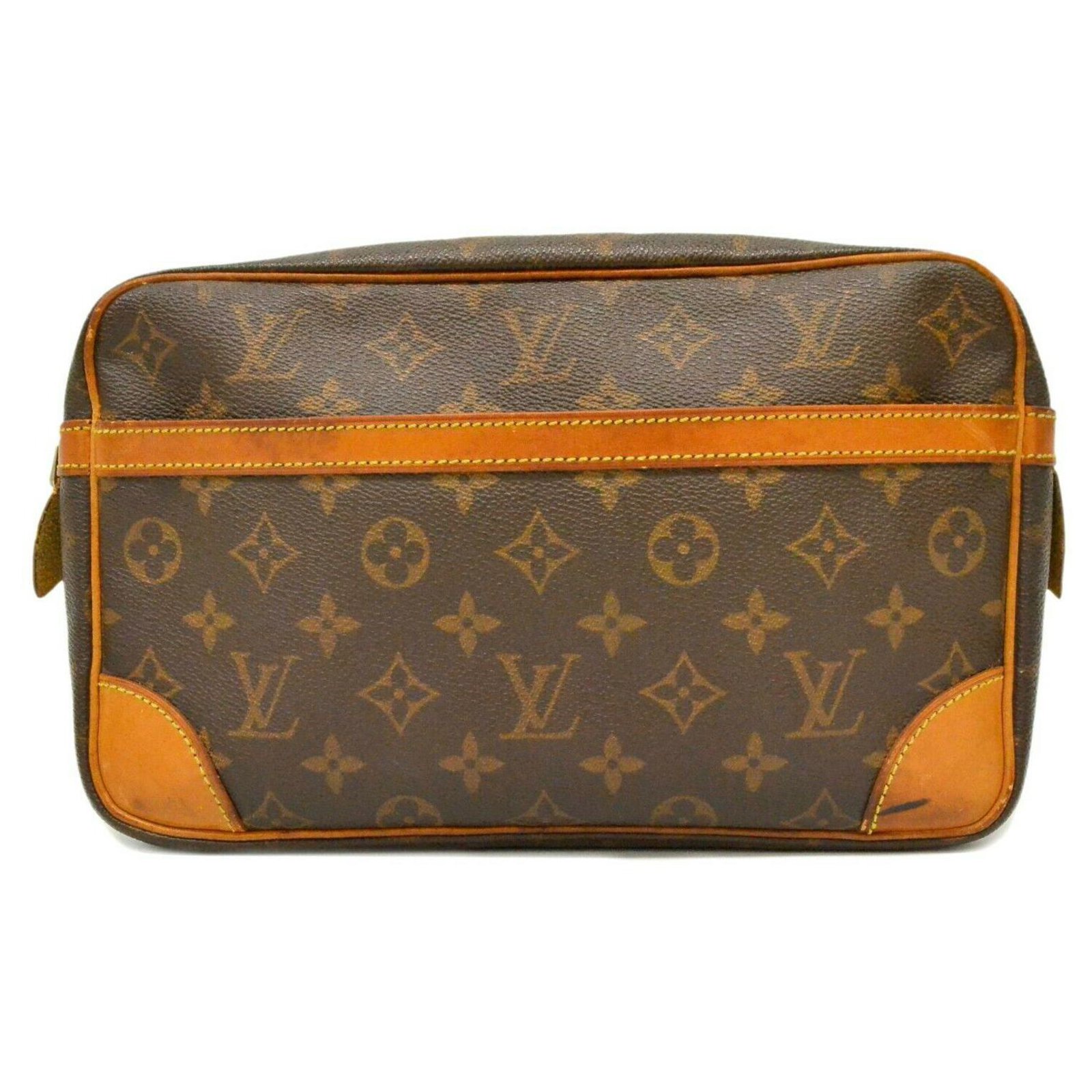 Louis Vuitton Compiegne 28 Brown Cloth ref.178619 - Joli Closet