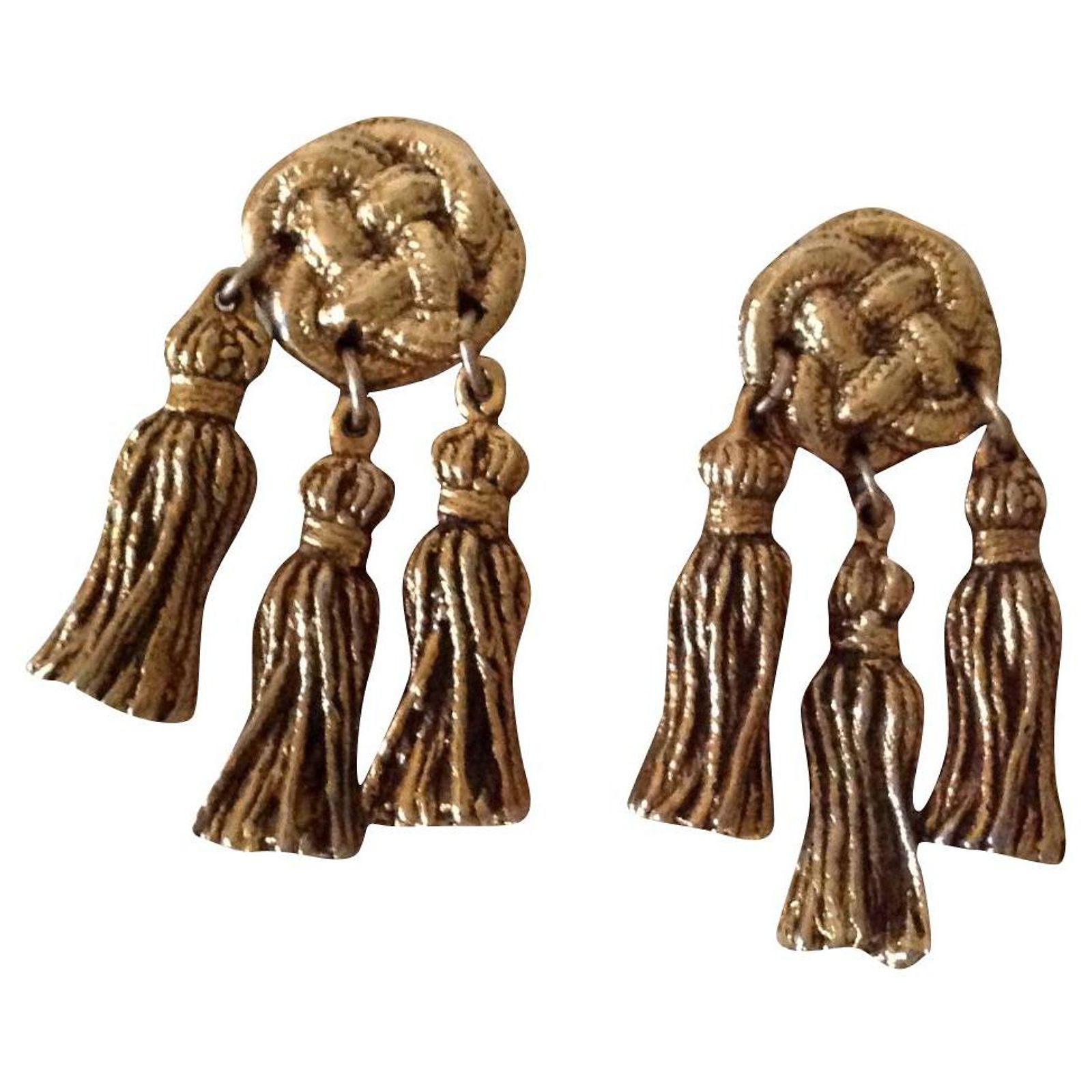 Broche Vintage CHANTAL THOMASS Dorée - Plaqué Or 24 Carats - Taille Unique - Occasion élégante