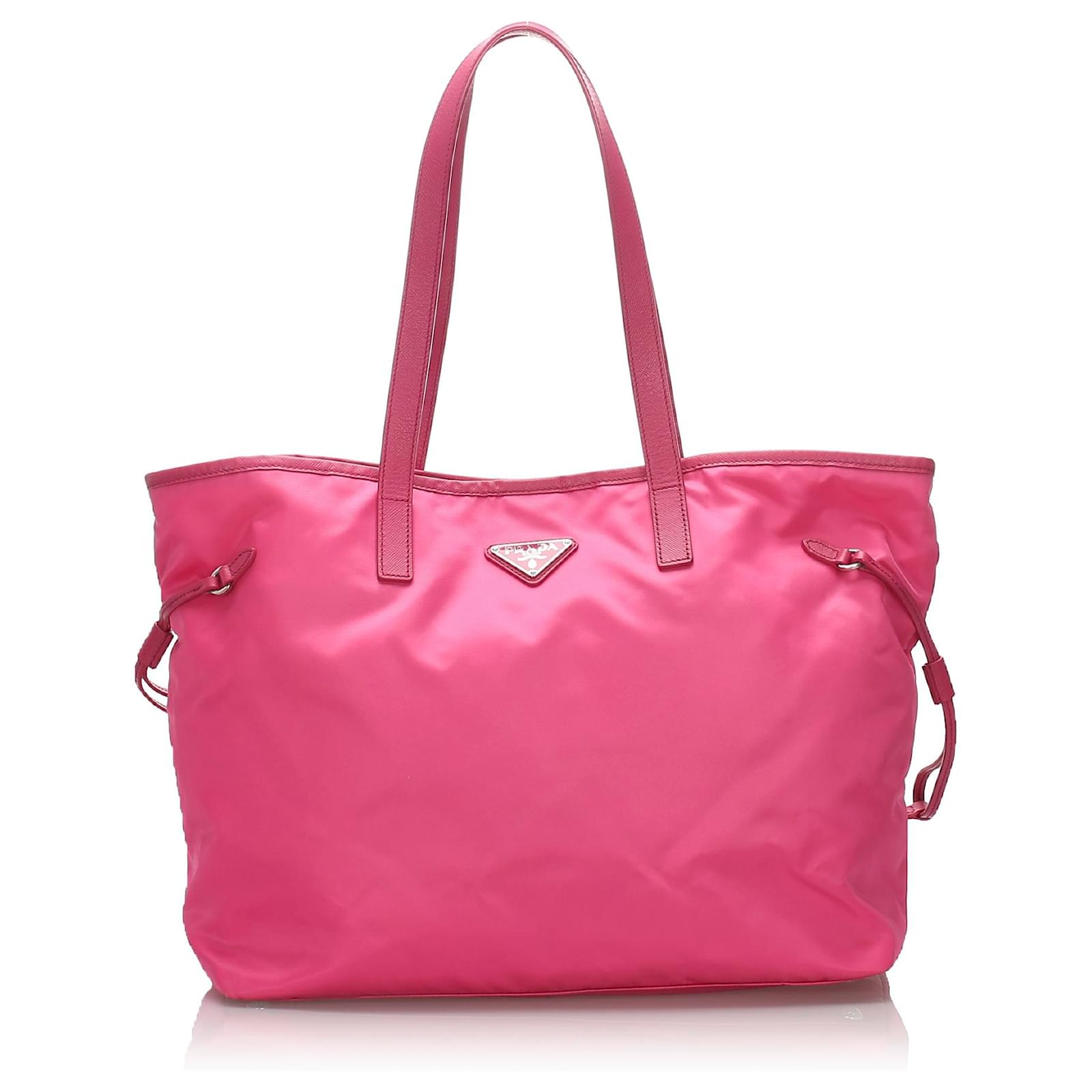 prada pink tote bag
