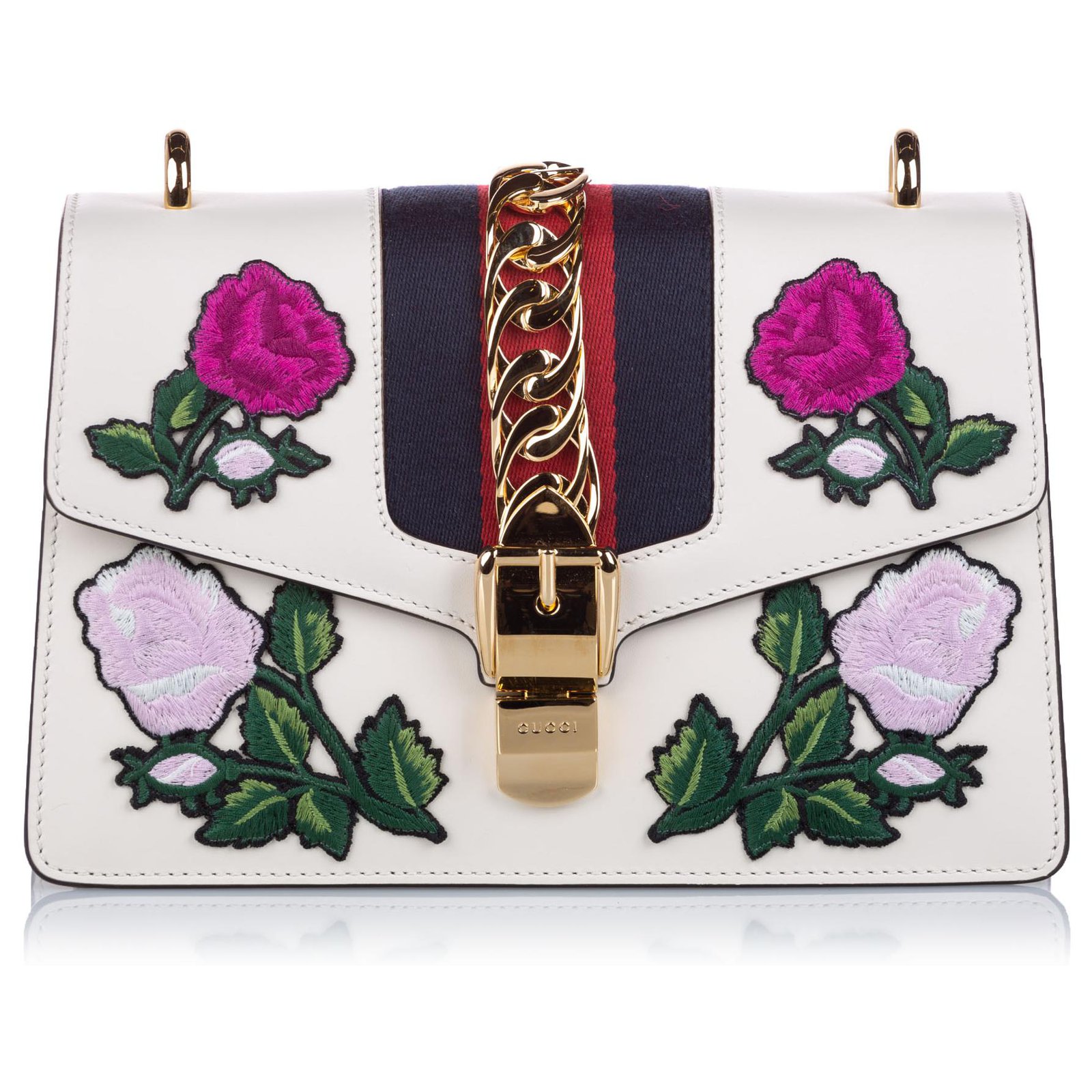 Gucci hot sale sylvie embroidered