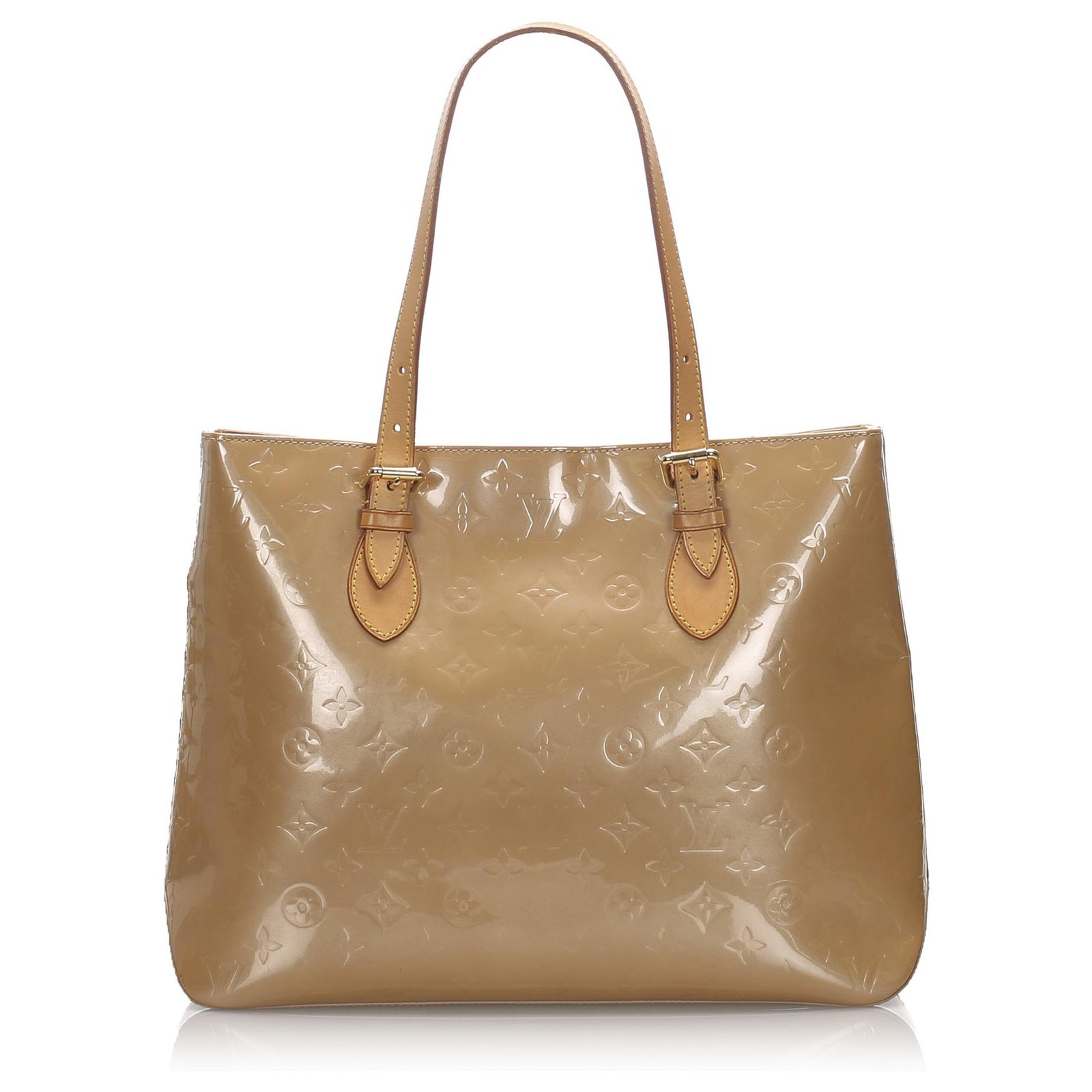 Louis Vuitton Brown Vernis Brentwood Leather Patent leather ref