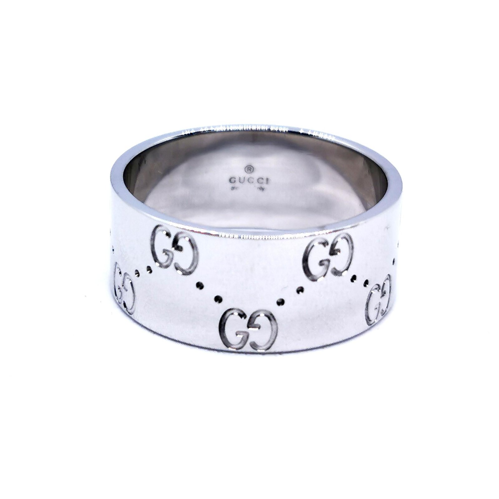 gucci icon ring silver