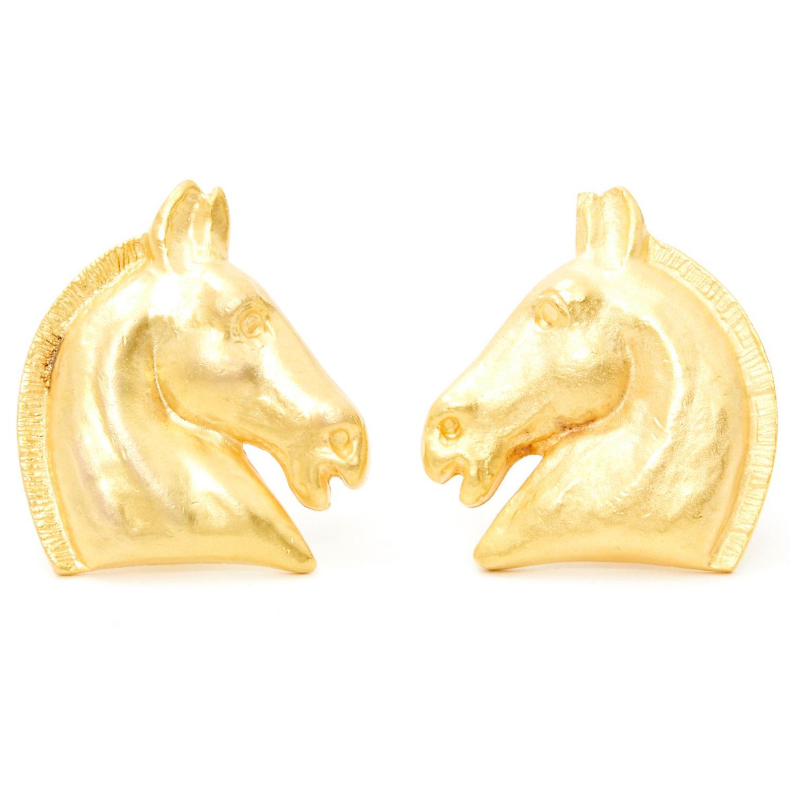 hermes horse earrings