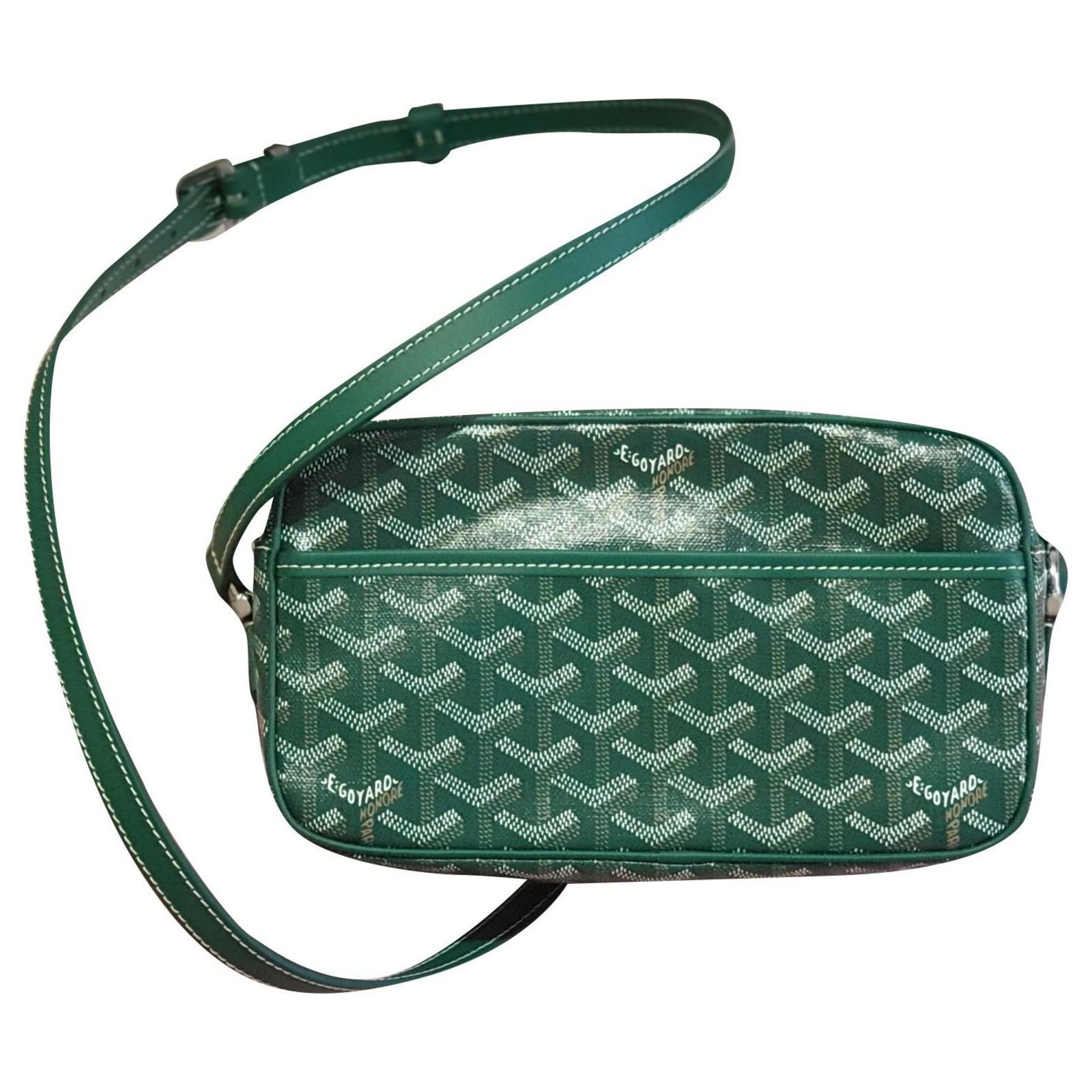 green goyard purse