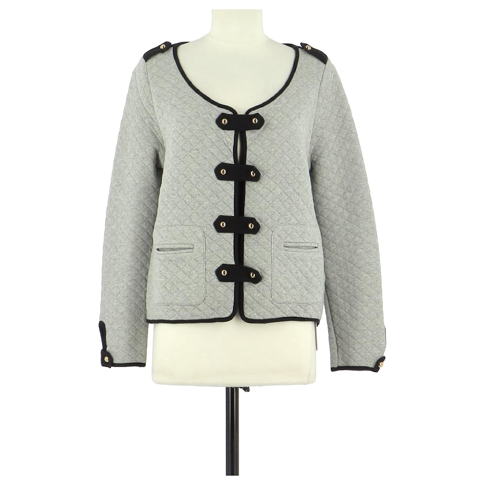 Claudie Pierlot Veste / Blazer Coton Gris ref.180314 - Joli Closet