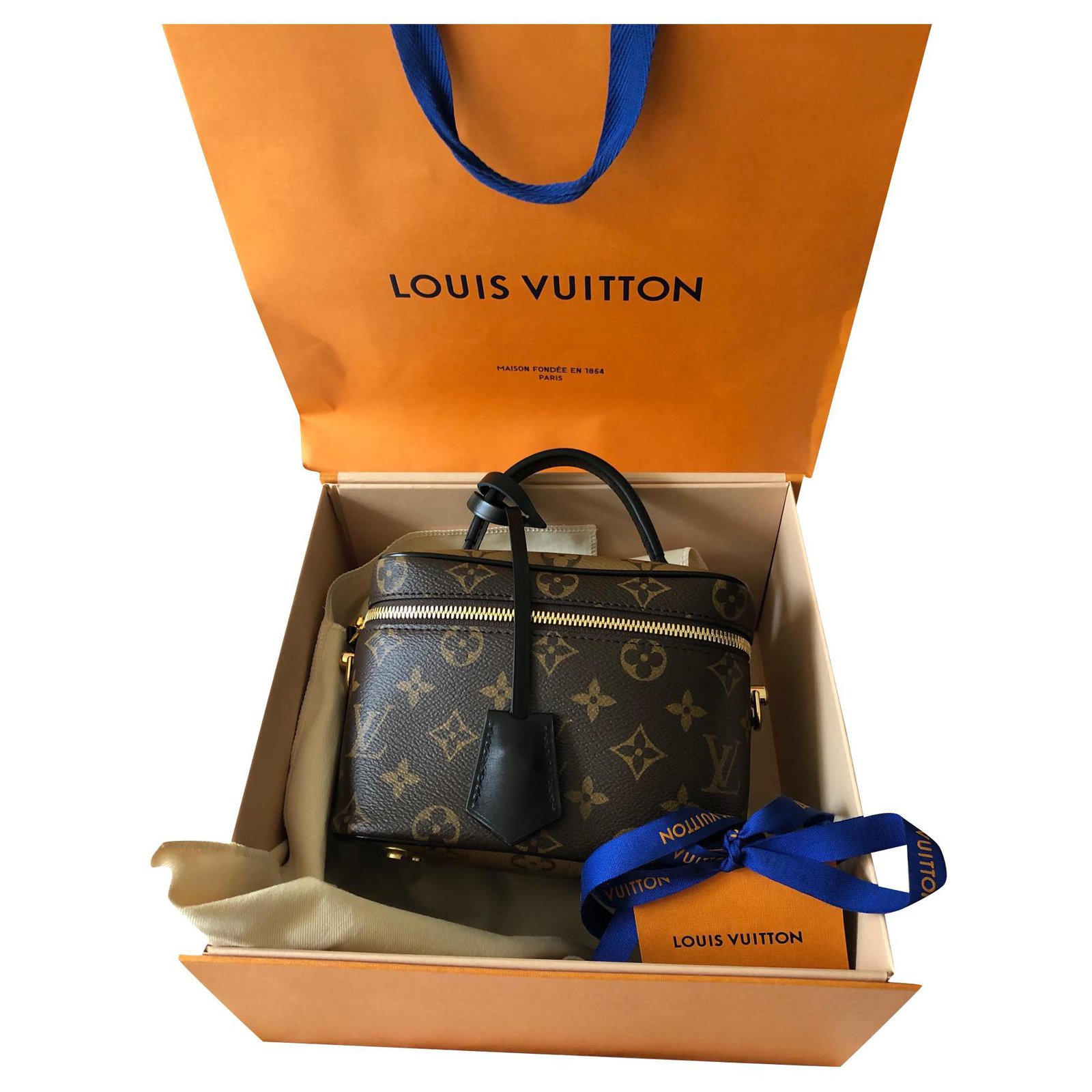 Louis Vuitton, Bags, Louis Vuitton Vanity Monogram Reverse Pm Brown