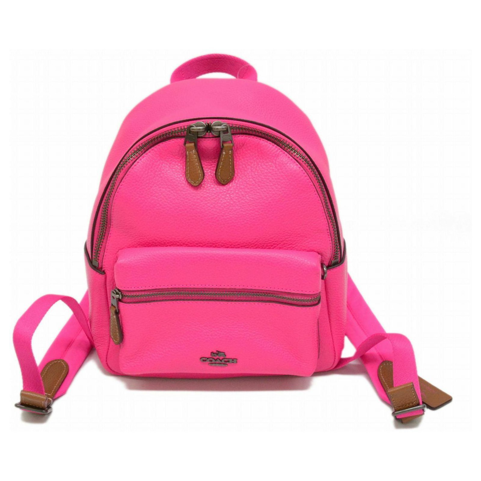 coach backpack with pink