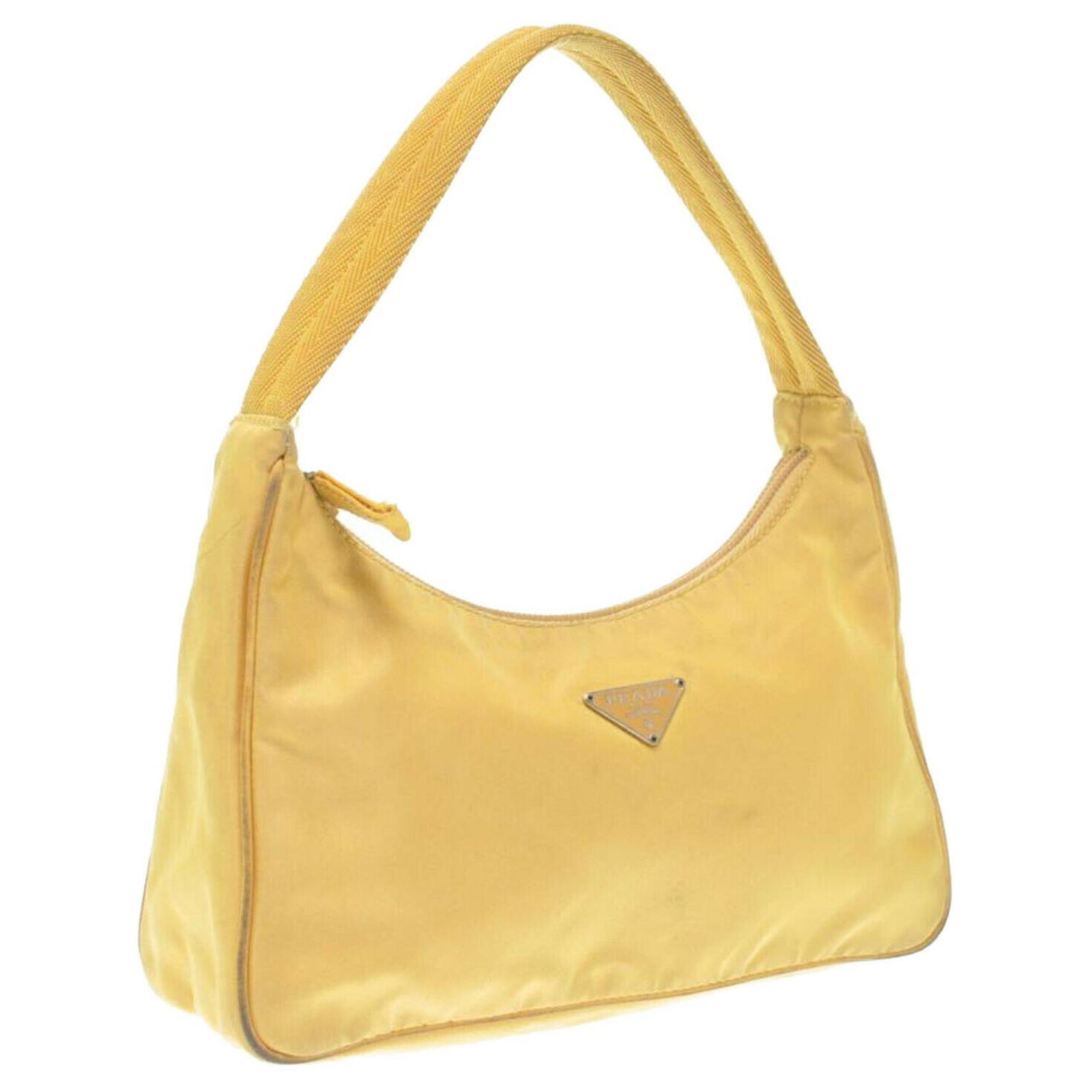 yellow prada purse