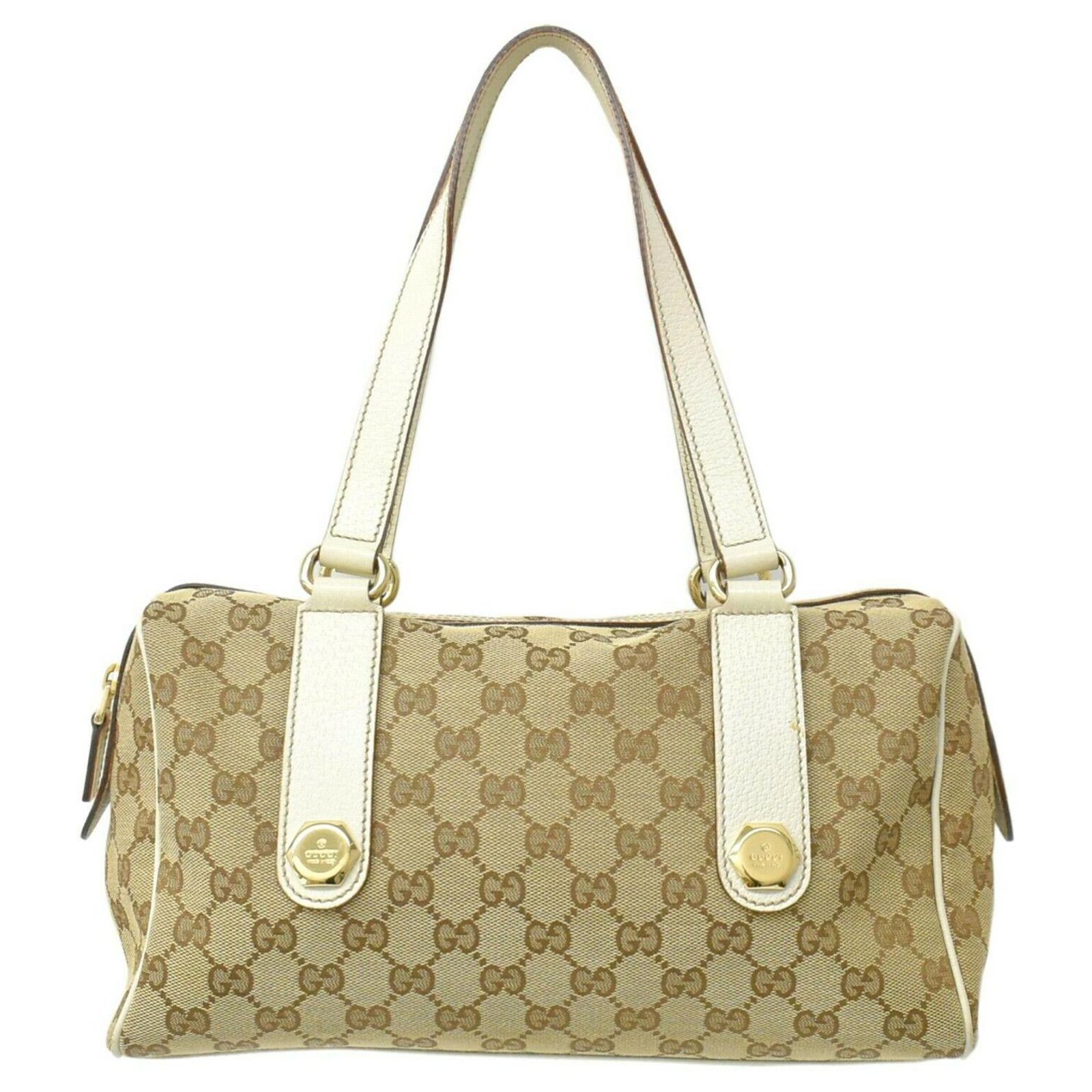 gucci canvas shoulder bag