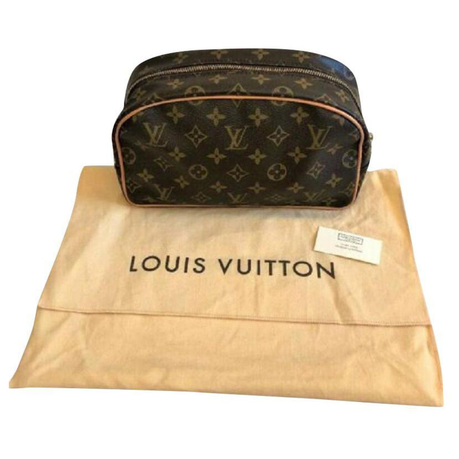 Trousse de toilette petite malle en cuir Louis Vuitton Marron en Cuir -  32548032