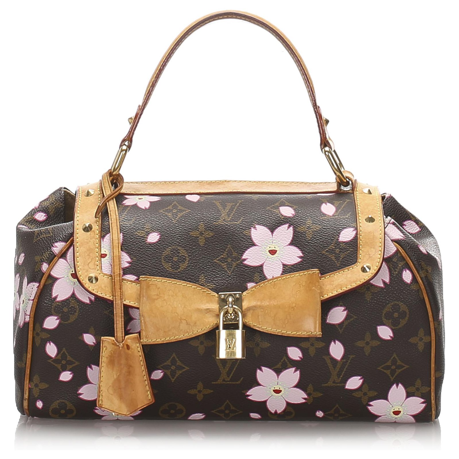 Louis Vuitton Brown Monogram Murakami Cherry Blossom Sac Retro Bag Multiple  colors Leather Cloth ref.153712 - Joli Closet