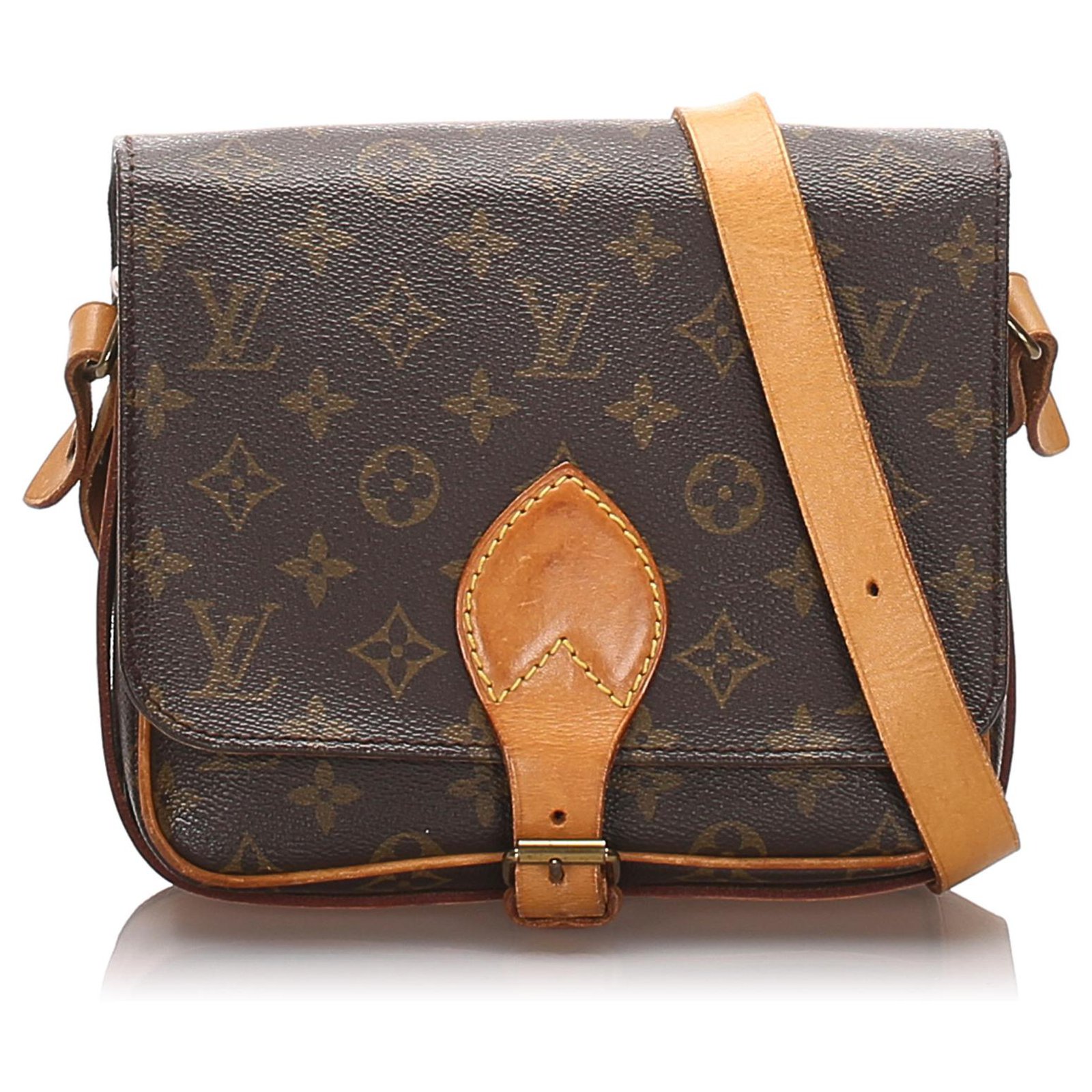 Brown Louis Vuitton Monogram Cartouchiere MM CrossFW20 Bag, Louis Vuitton  Manufactures book