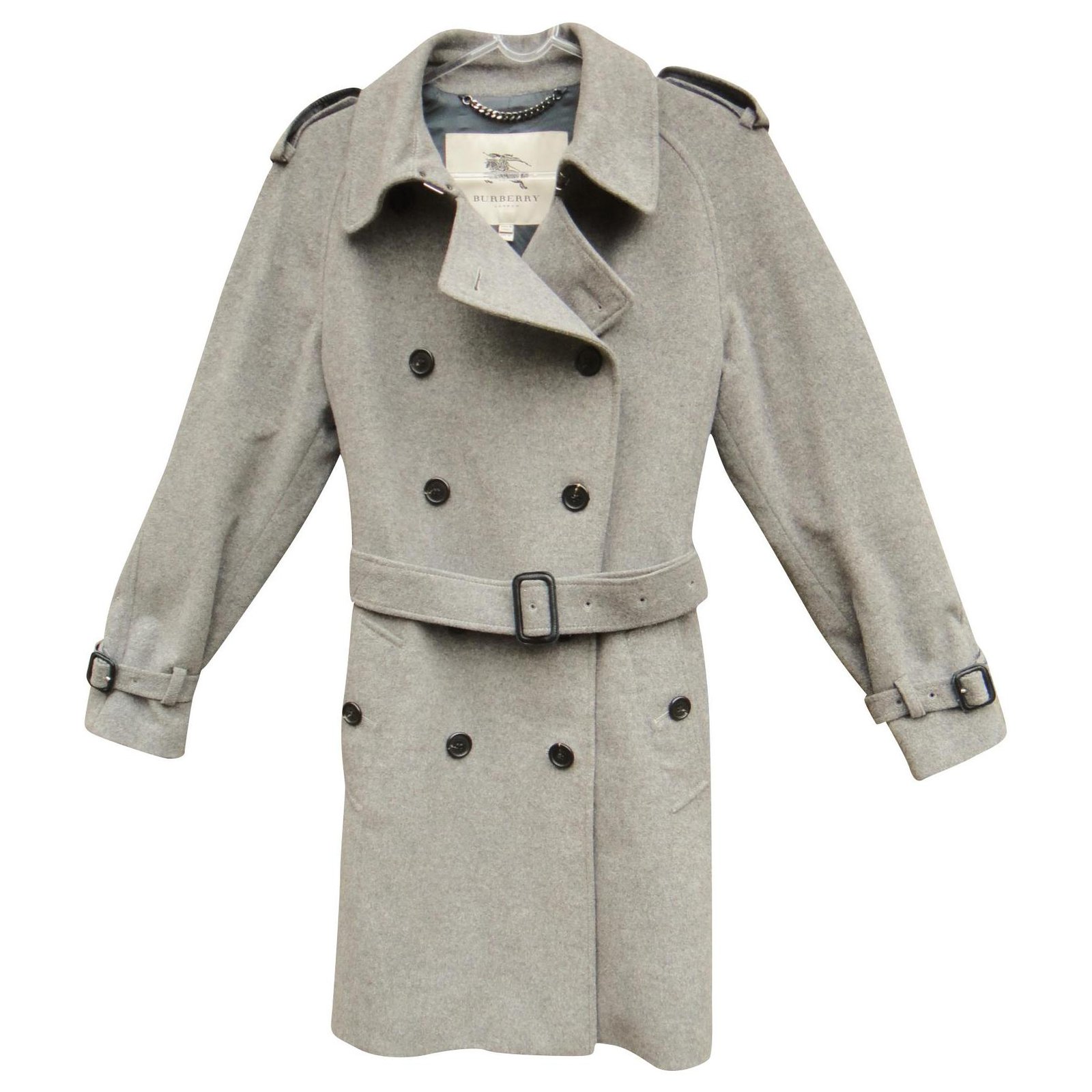 winter trench Burberry London t 38 wool / cashmere Grey ref.181771 - Joli  Closet