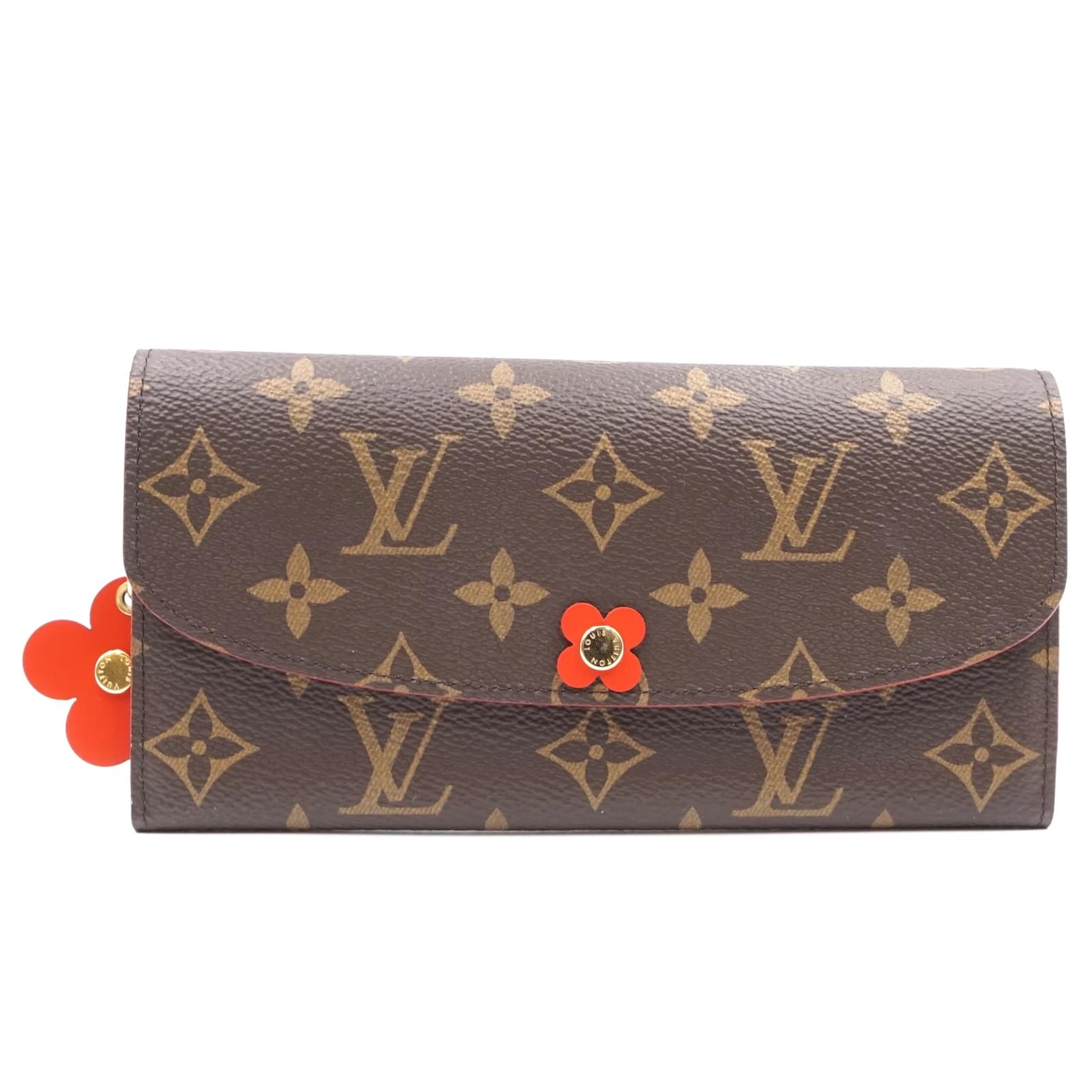 lv flower wallet