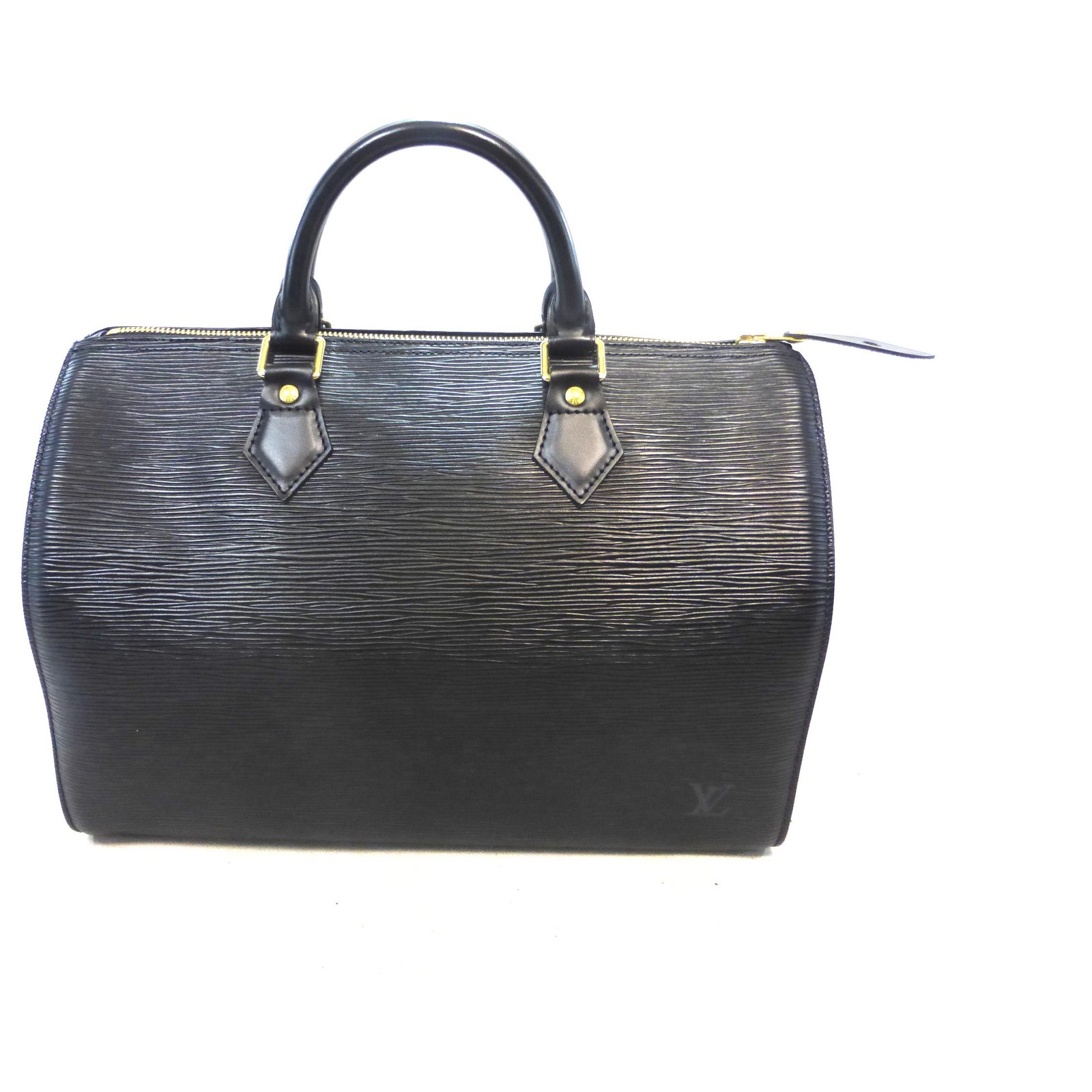 Louis Vuitton Speedy 30 Cuir épi noir Black Leather ref.181809 - Joli Closet