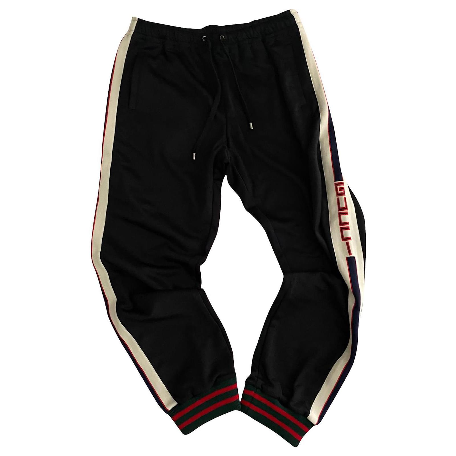 pantaloni da jogging gucci Nero Cotone ref.181910 - Joli Closet