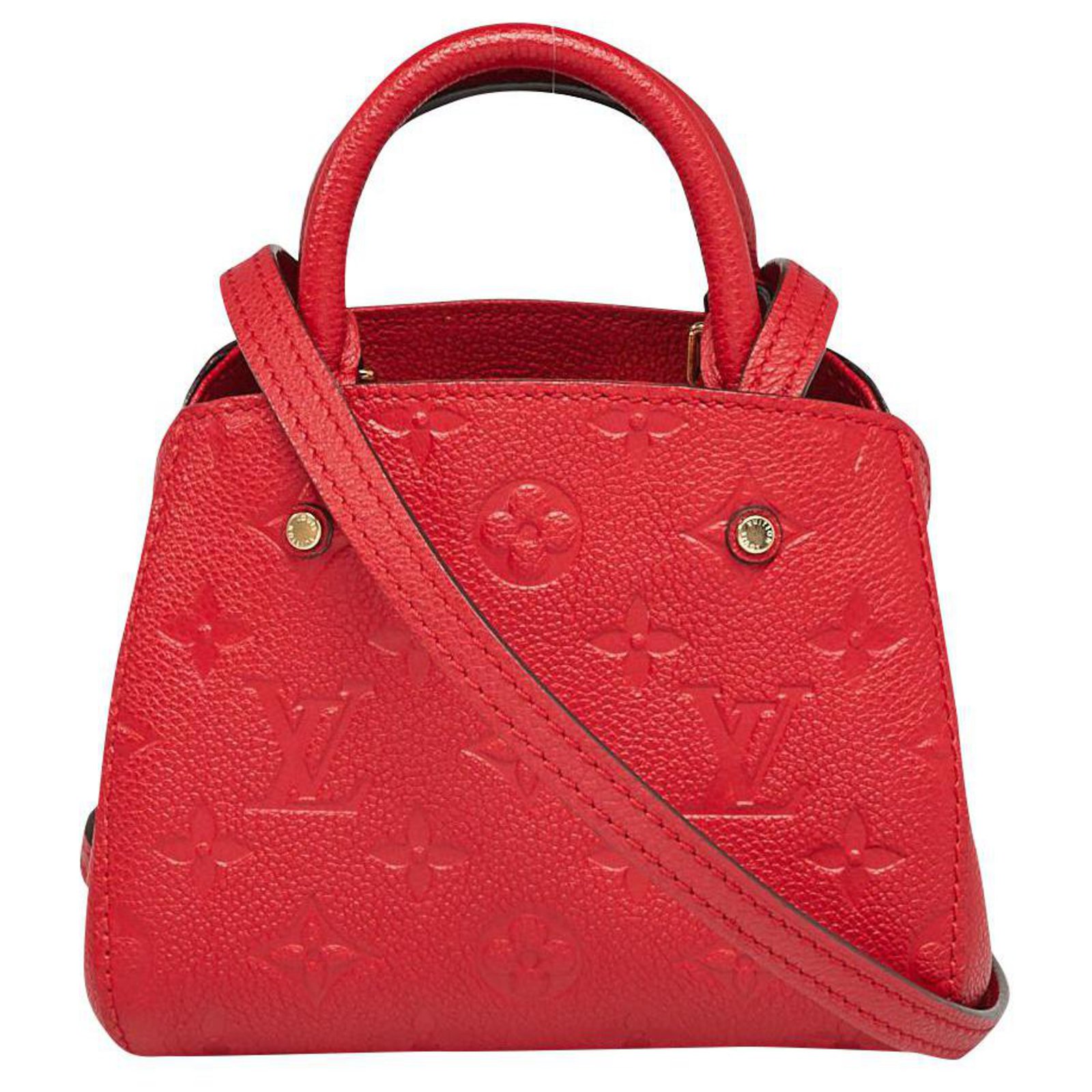 Louis Vuitton Handbags Red Leather ref.182258 - Joli Closet