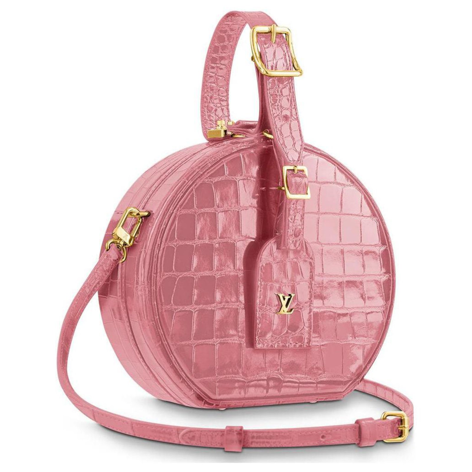 Sarah Louis Vuitton Handbags Pink Exotic leather ref.182276 - Joli