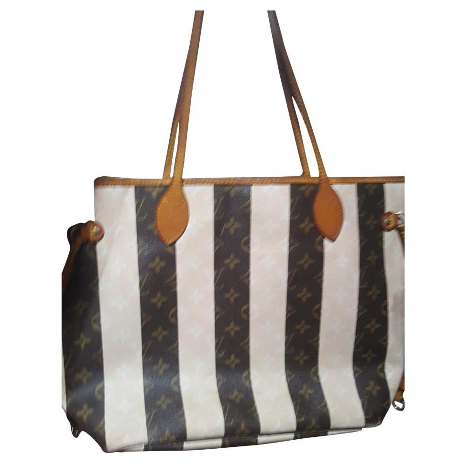 Sacs à main Louis Vuitton Neverfull Toile Noir ref.183068 - Joli Closet