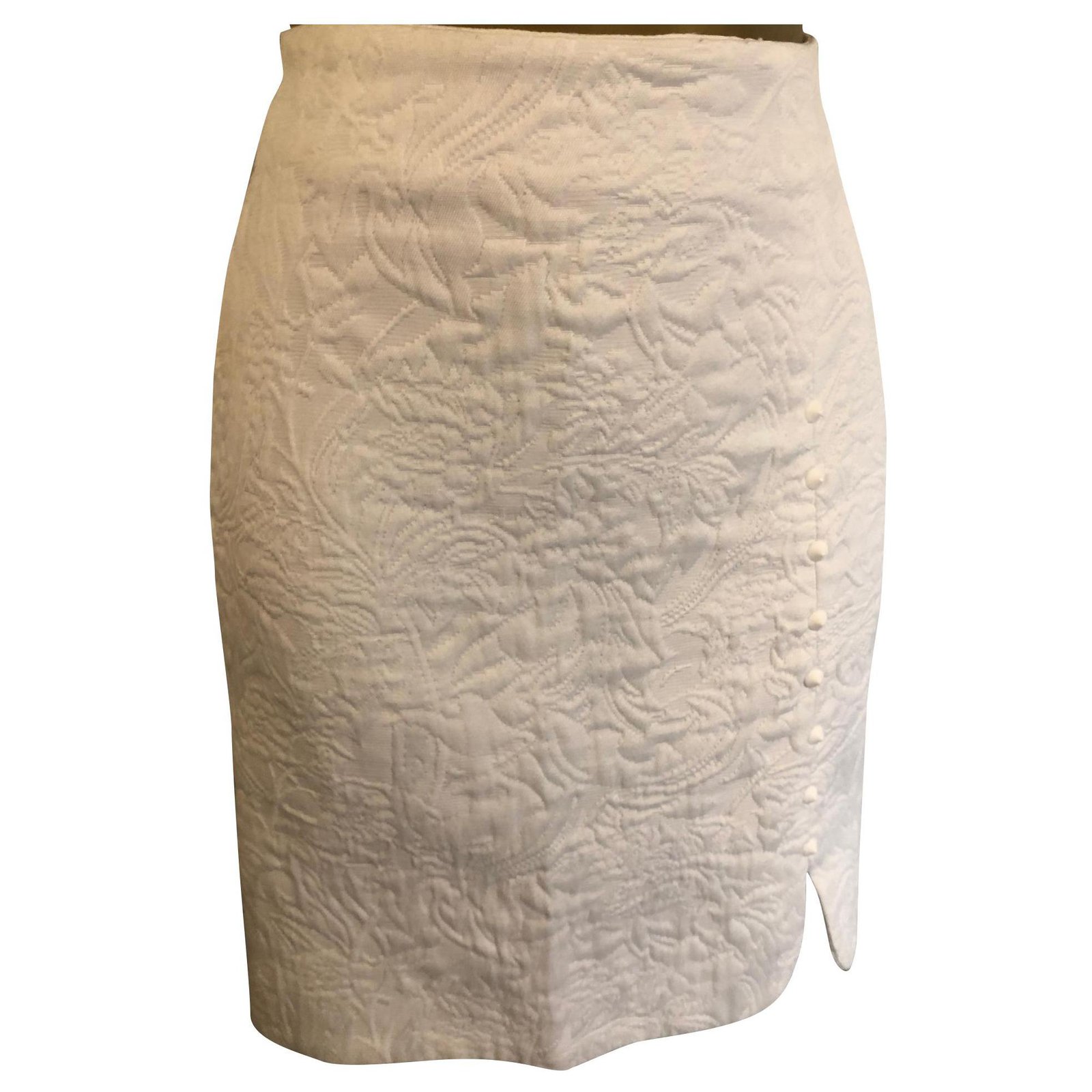 Adolfo Dominguez Skirts White Cotton Polyester Acrylic ref.183625 ...