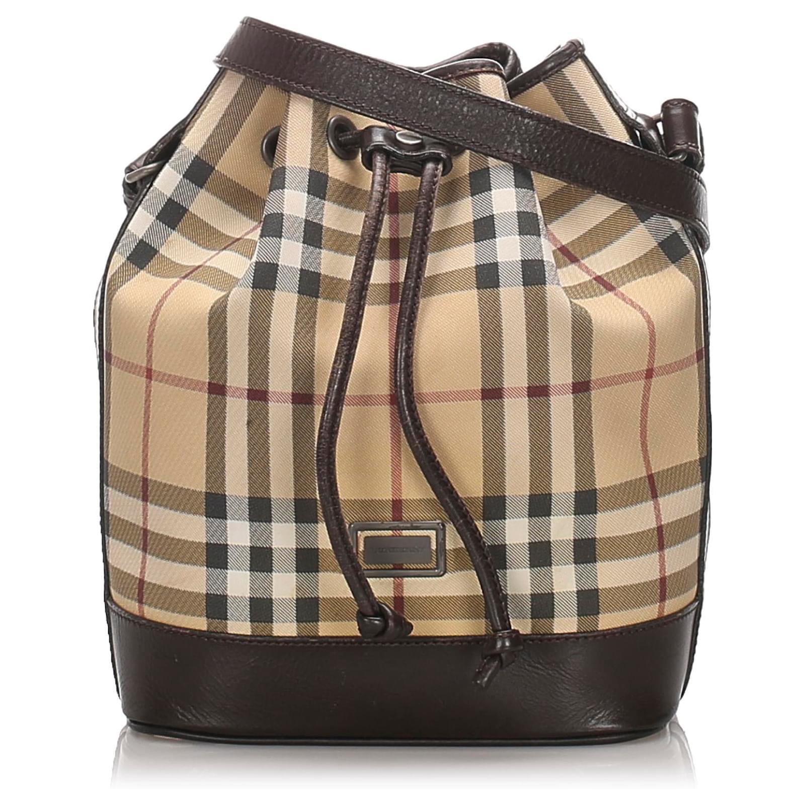 burberry blue nova check bolsa