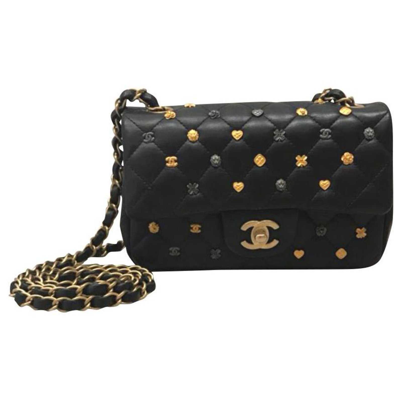 Limited edition Chanel mini lucky charms flap bag.