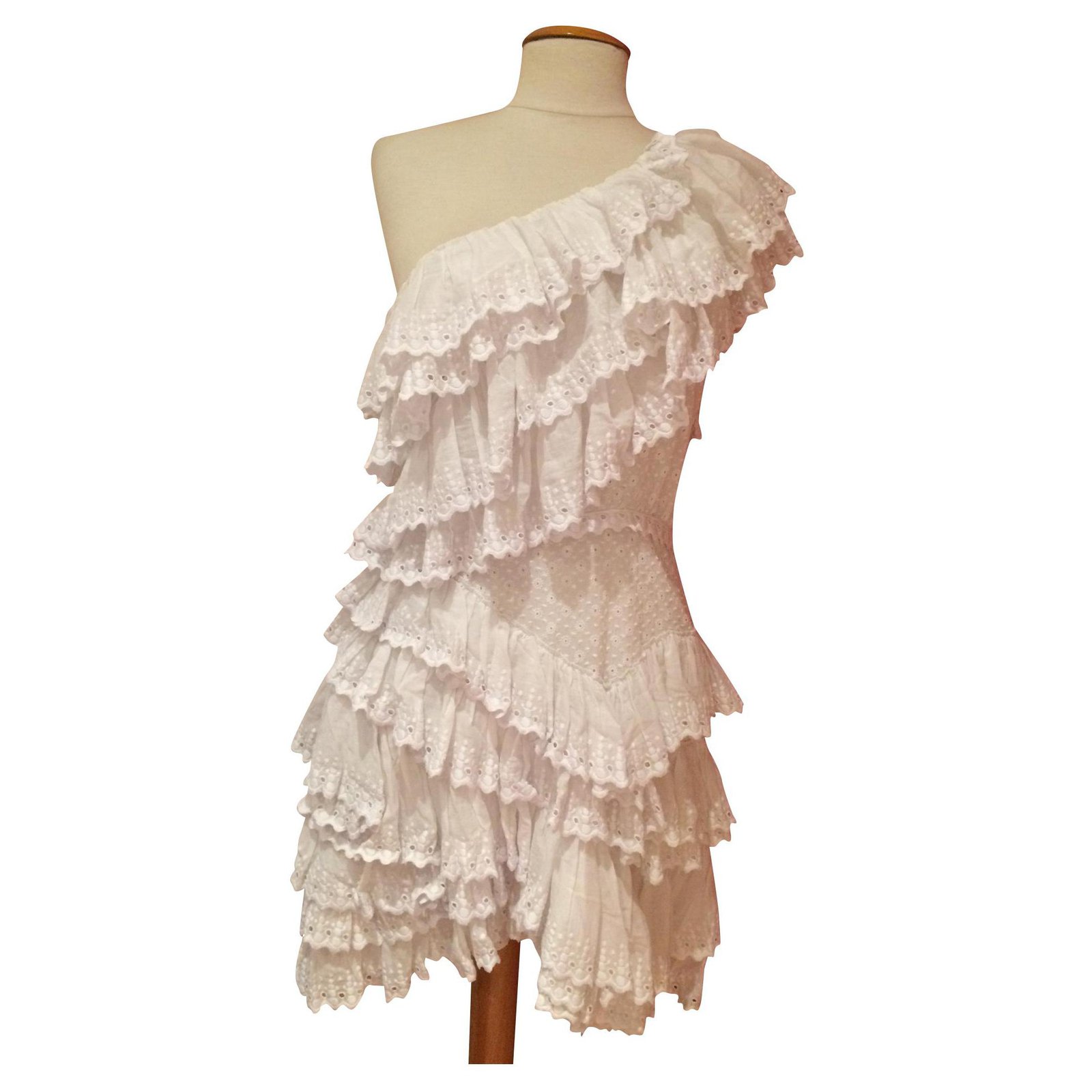 Isabel Marant Dresses White Cotton ref.184451 - Joli Closet