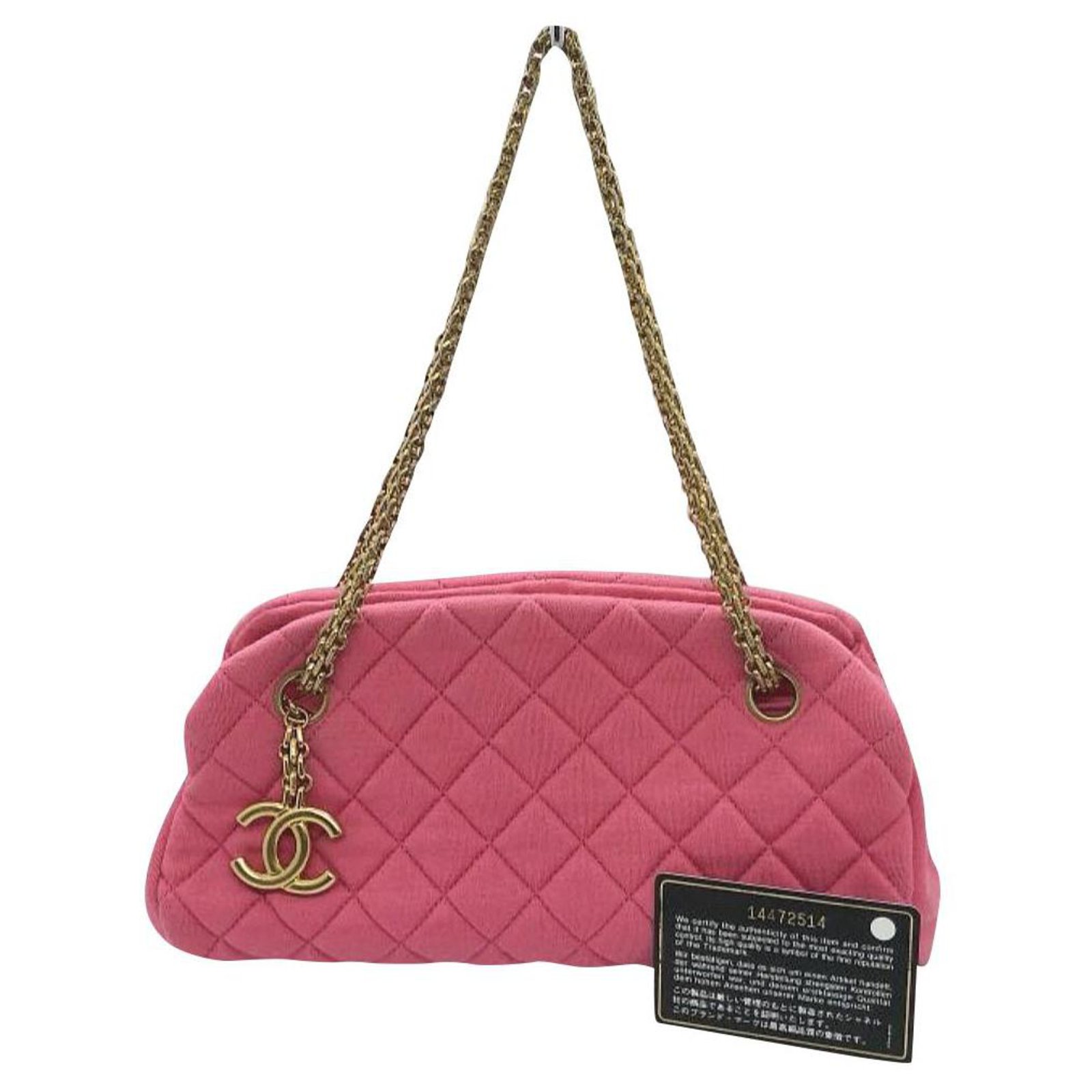 Chanel Mademoiselle pink shoulder bag Cloth ref.184555 - Joli Closet