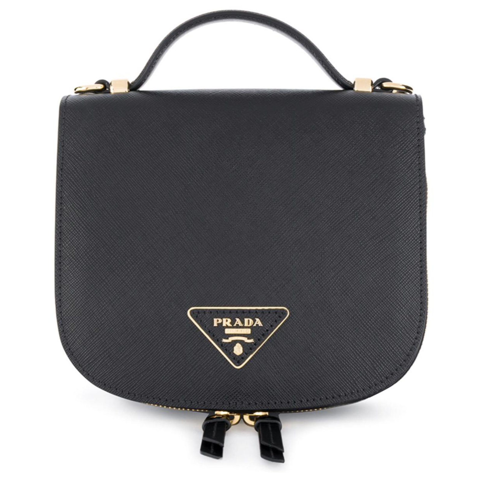 Prada Odette leather bag Black ref.184859 - Joli Closet
