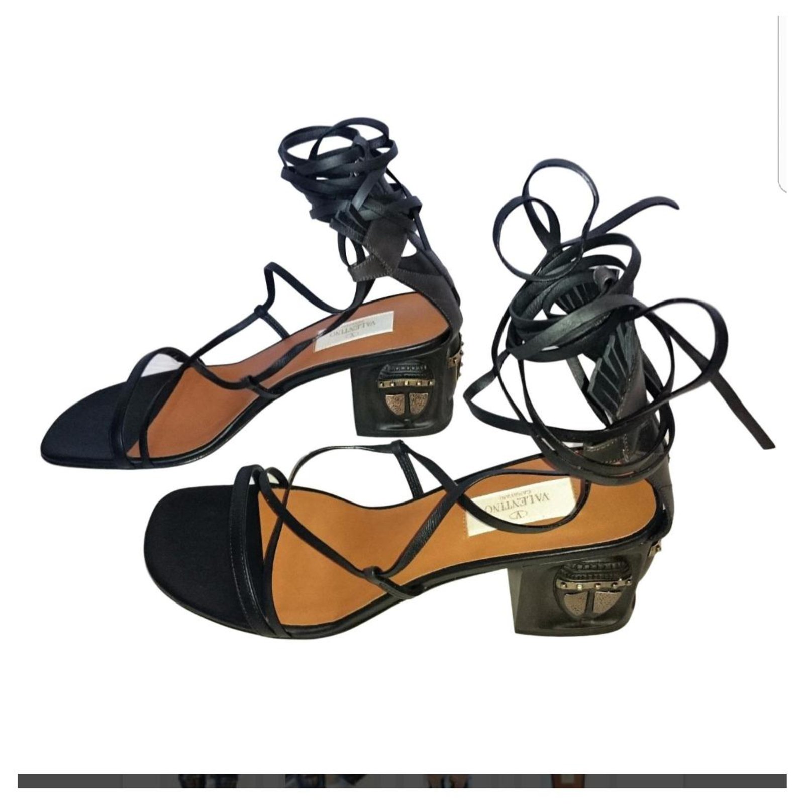 valentino garavani black sandals