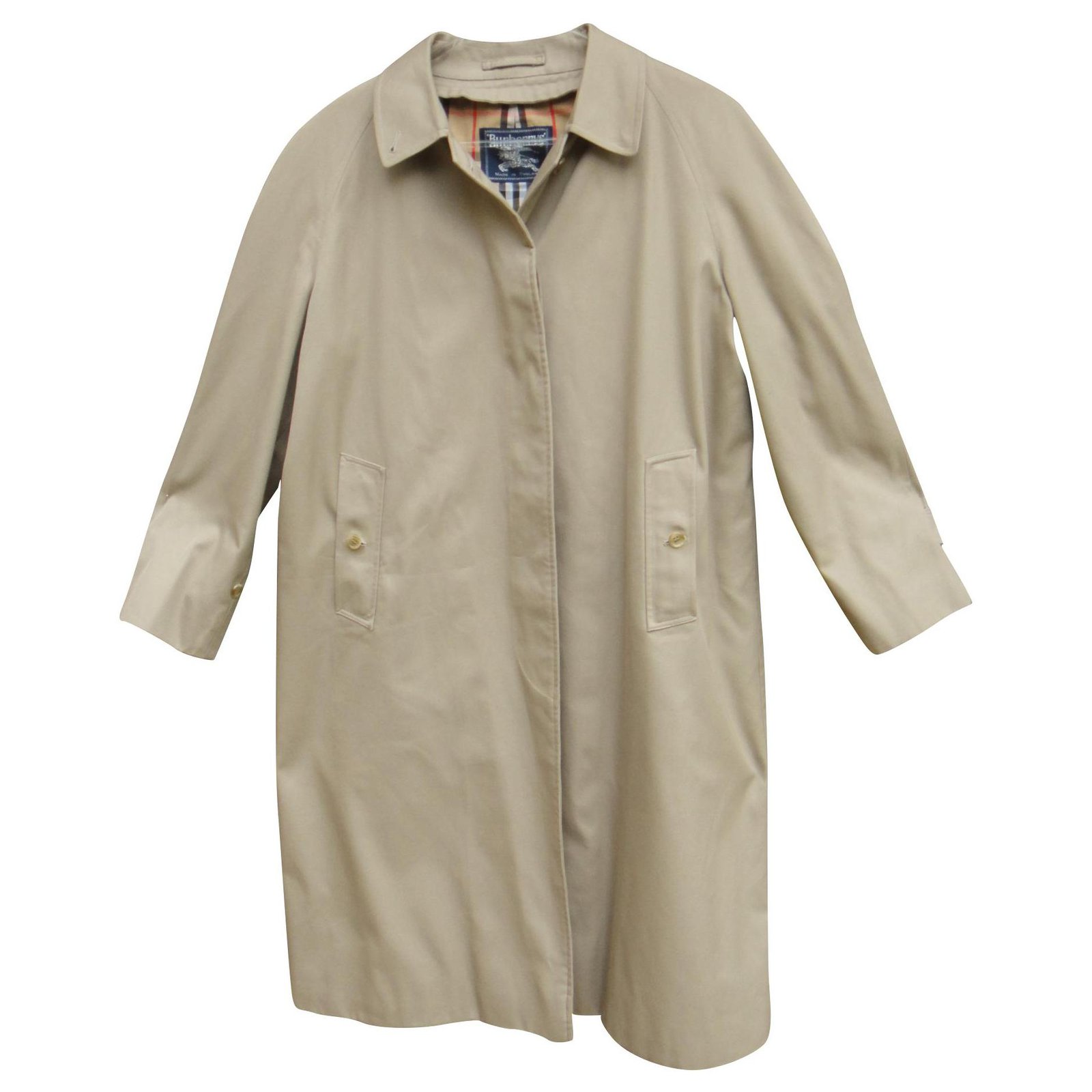 burberry polyester trench coat