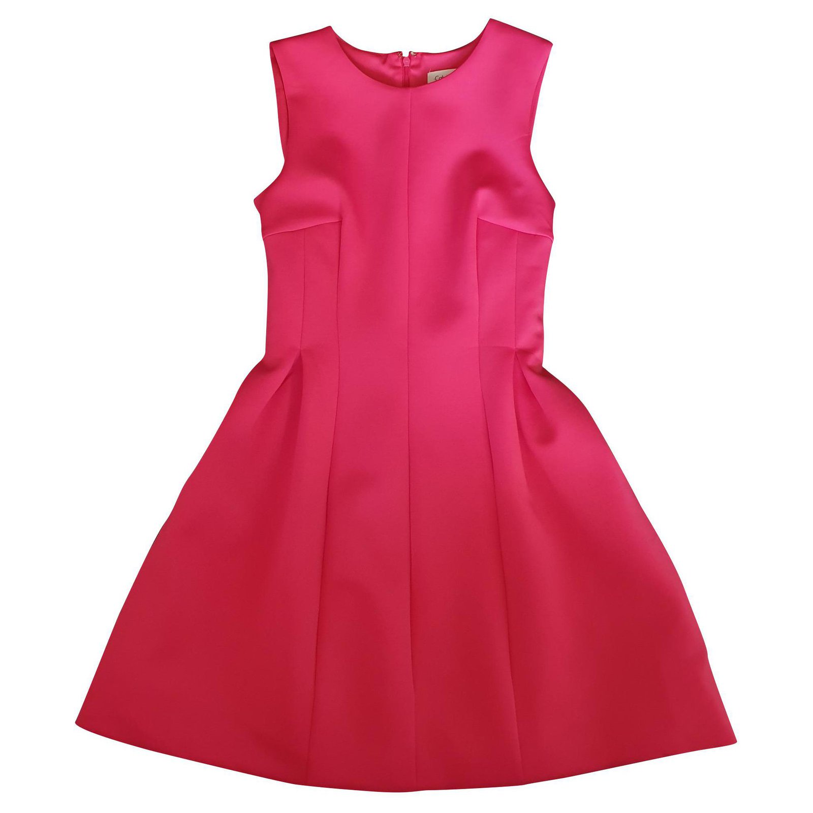 Calvin Klein Dresses Pink Polyester  - Joli Closet