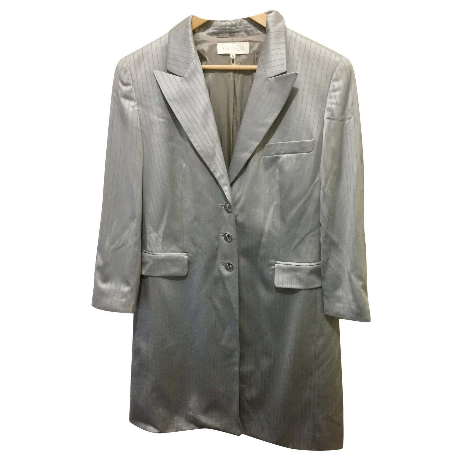 Silver hot sale evening coat