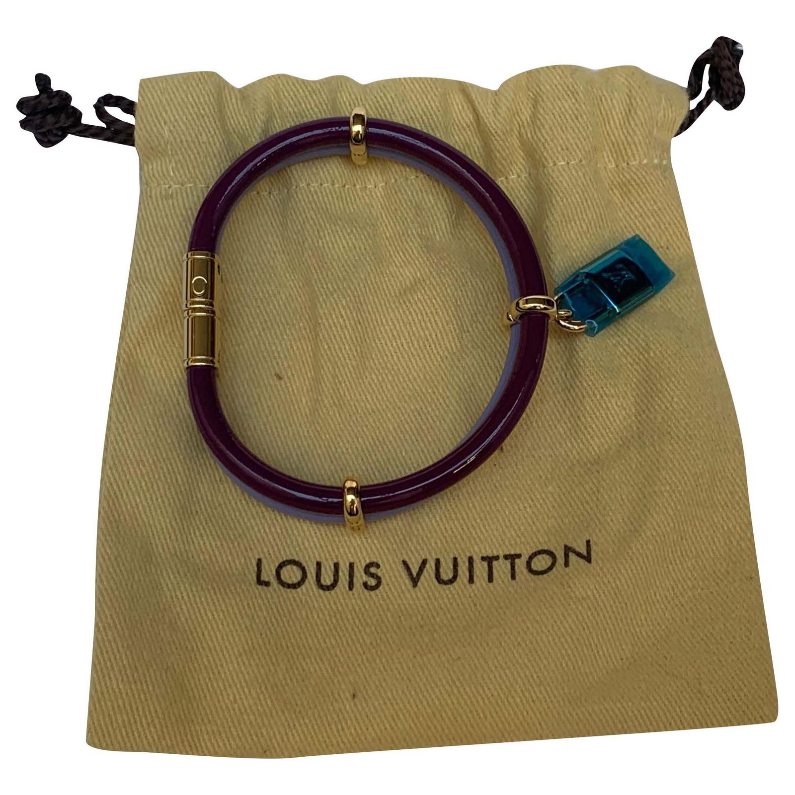 Louis Vuitton My Blooming Strass Bracelet M00583 Golden Metal ref