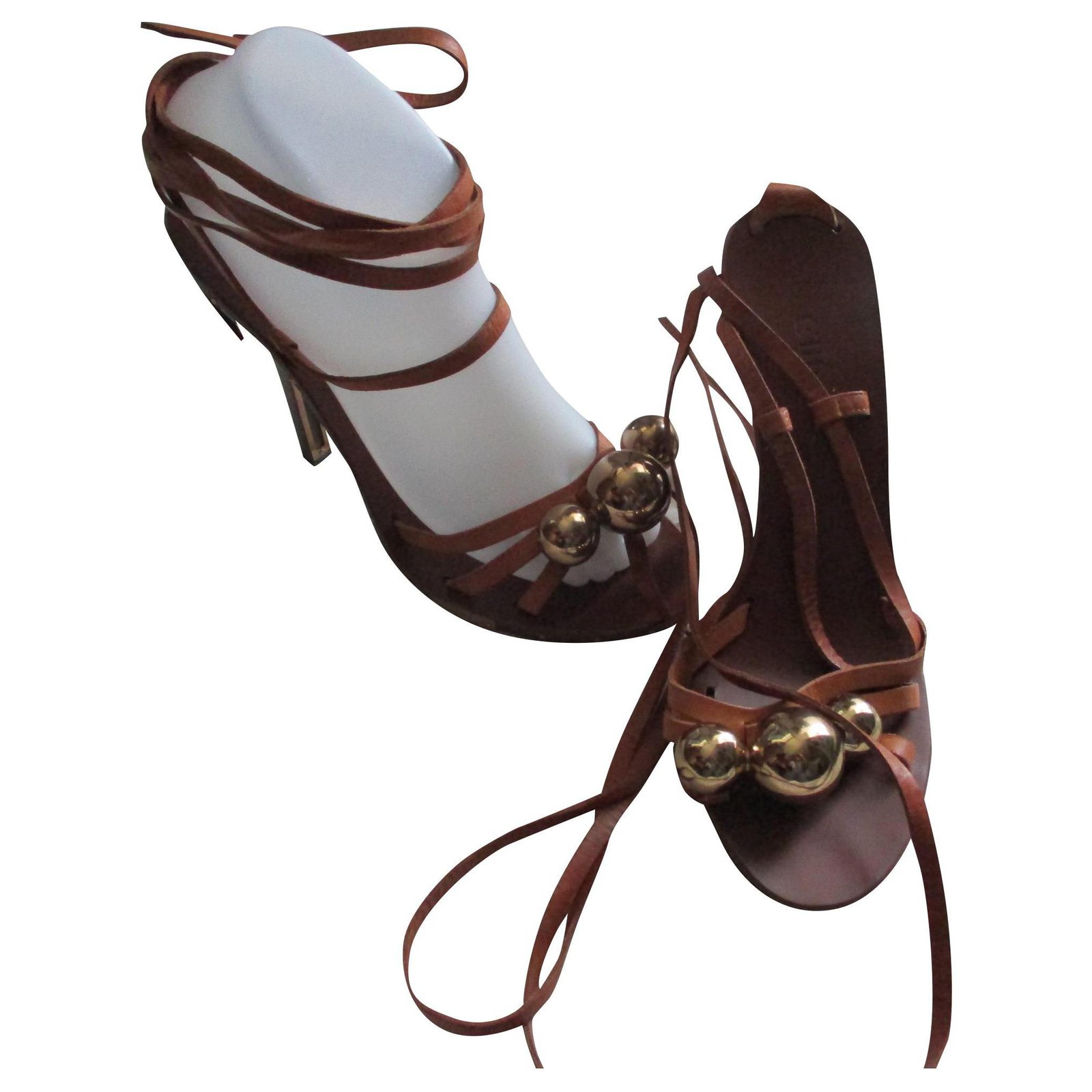 Chloé Camel leather sandals, 39 