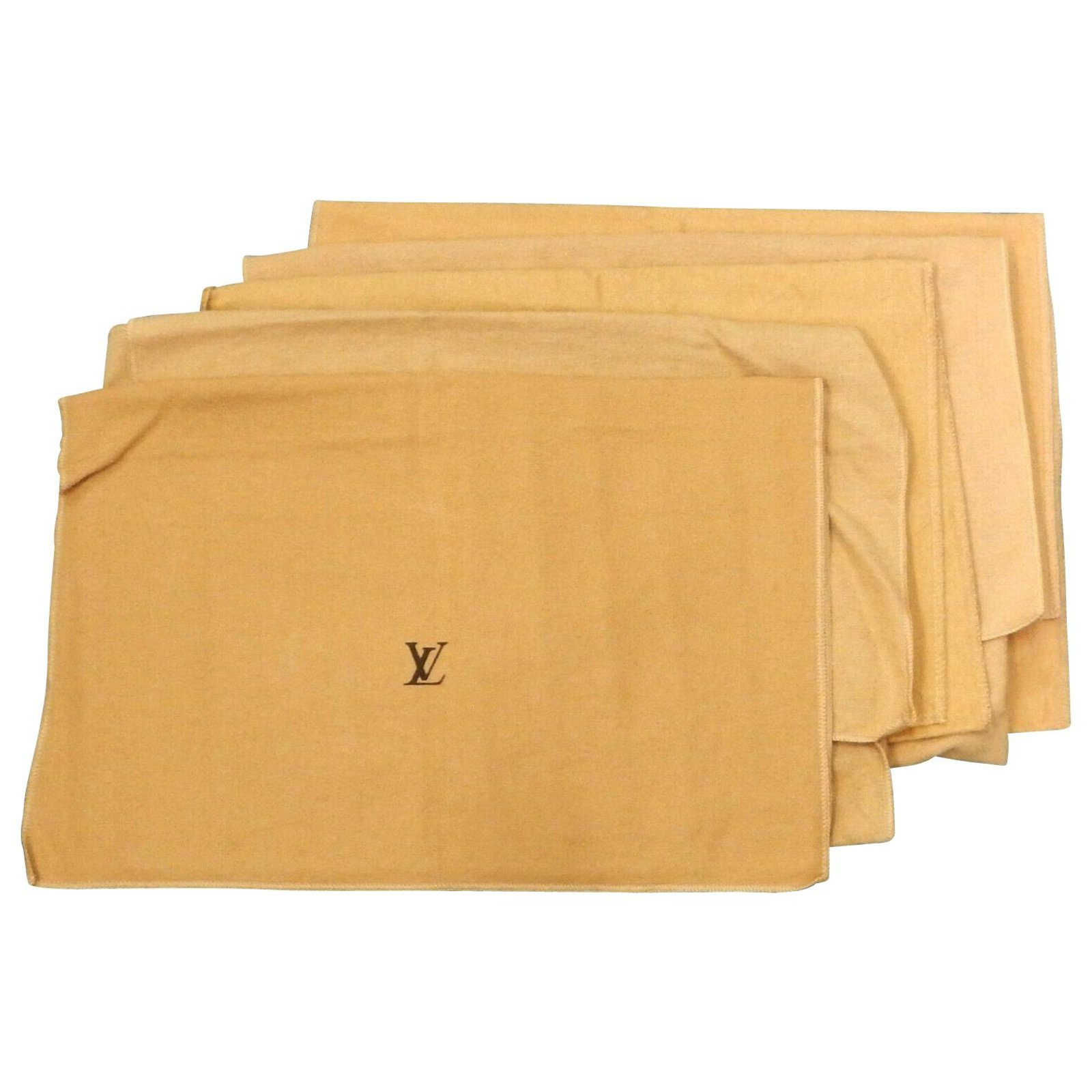 Louis Vuitton Envelope Dust Cover Bag Brown Cotton ref.185781 - Joli Closet