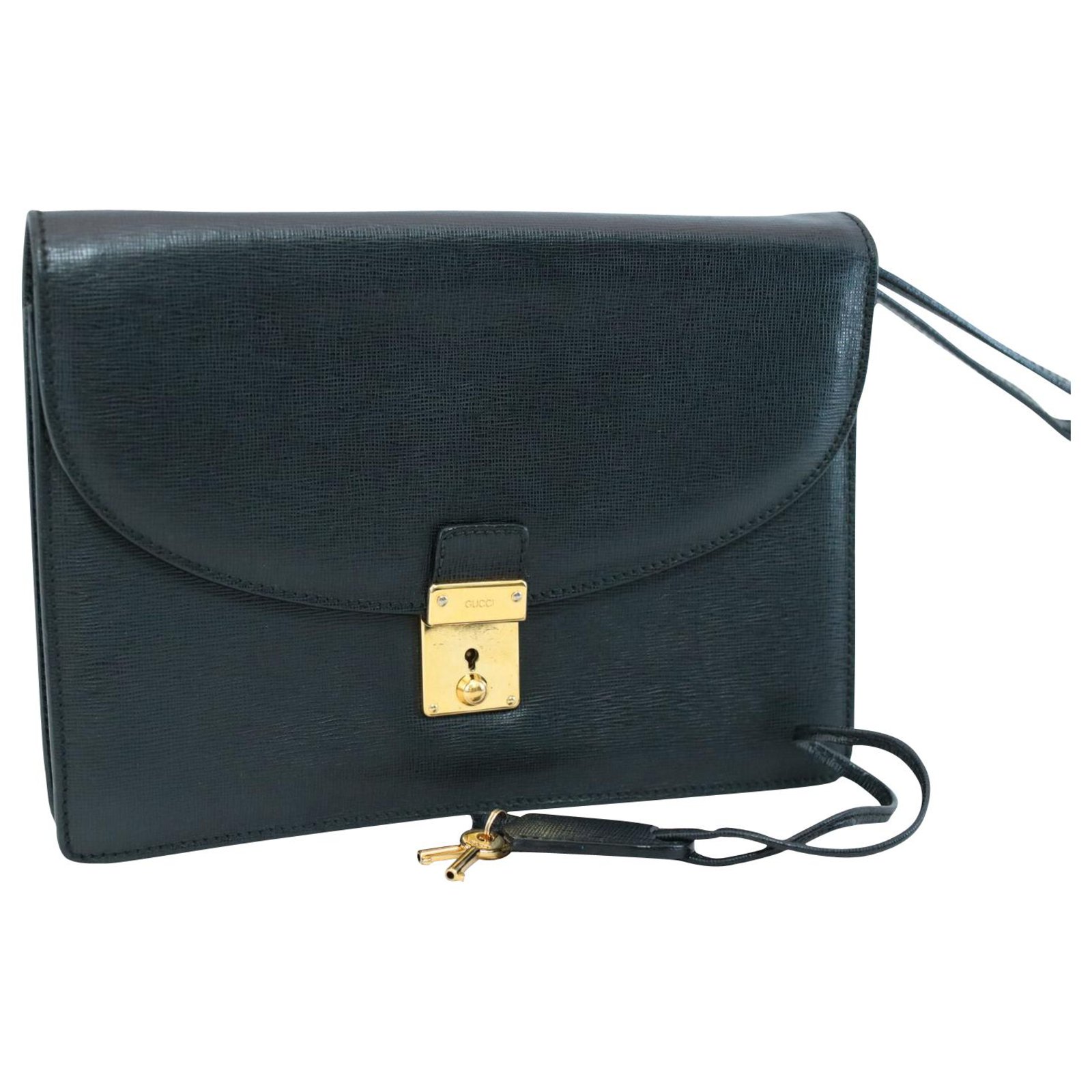 gucci leather clutch