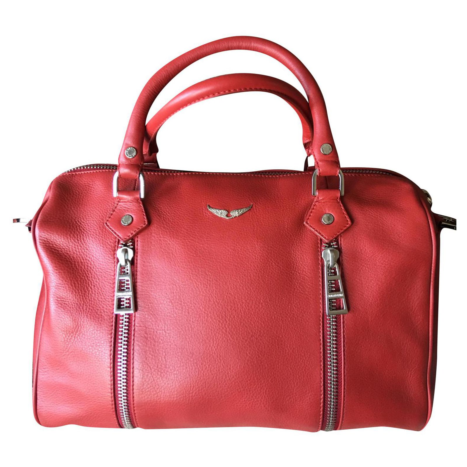 Zadig & Voltaire Handbags Red Leather ref.185988 - Joli Closet