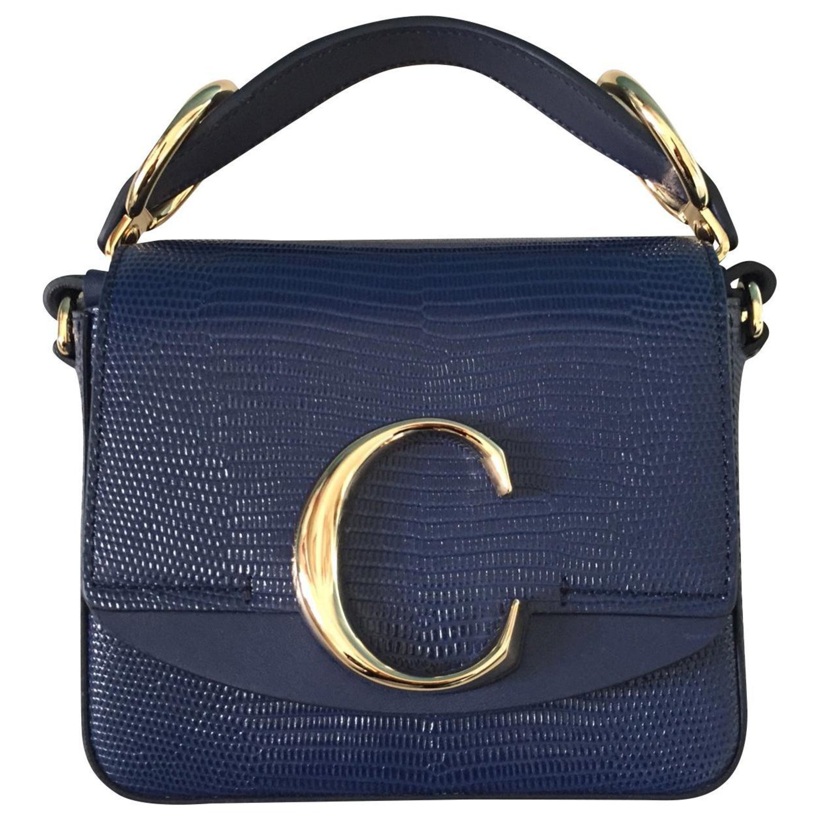 C Belt Bag Chloé C bag Blue Leather ref.186044 - Joli Closet