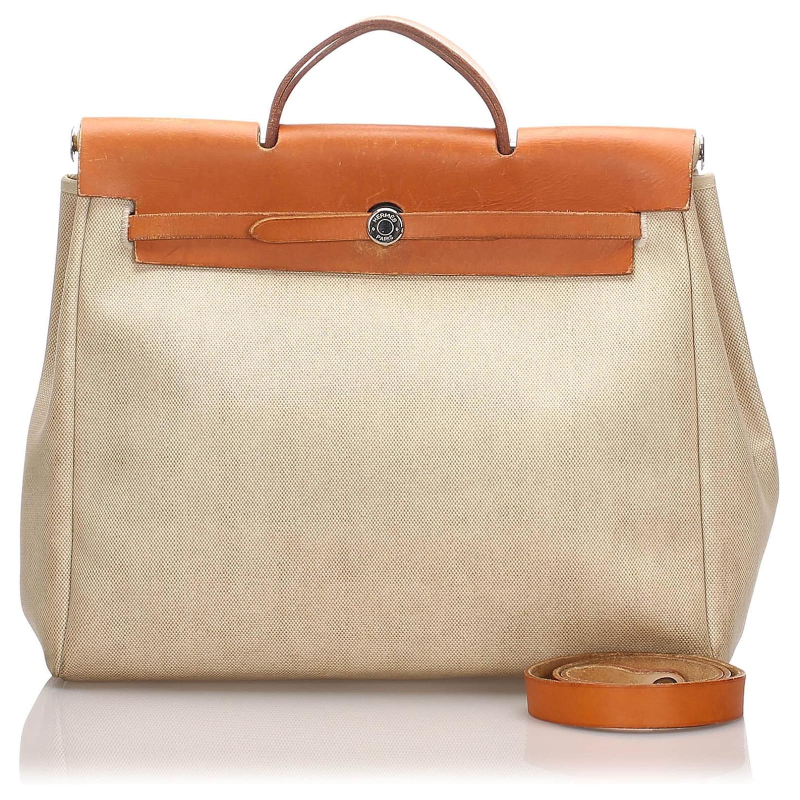 hermes canvas herbag