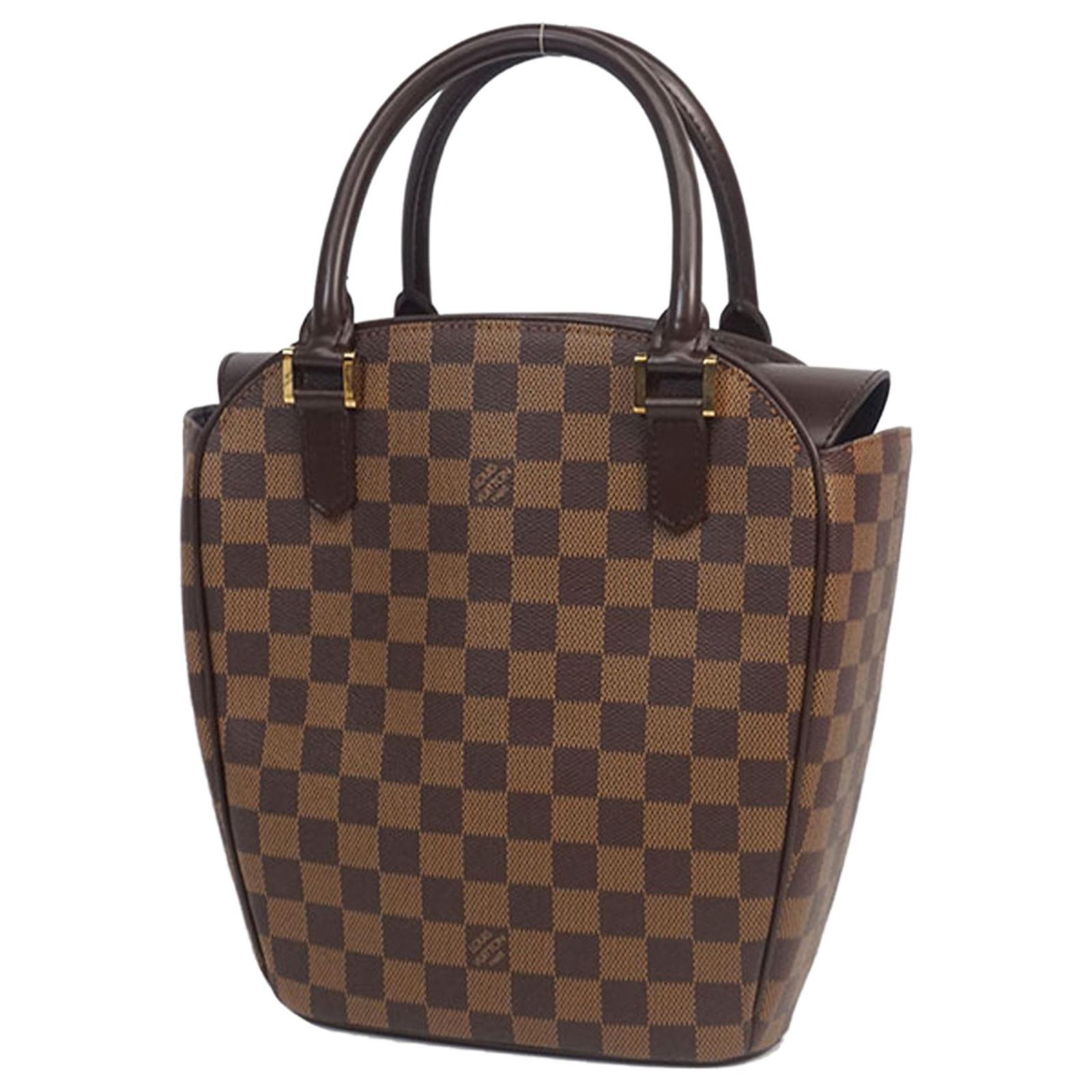 Pre-Owned Louis Vuitton Sarria Seau Damier Eben e Brown 