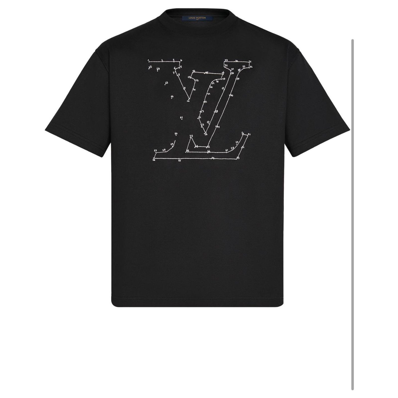 Camisetas Louis vuitton Negro talla M International de en Algodón