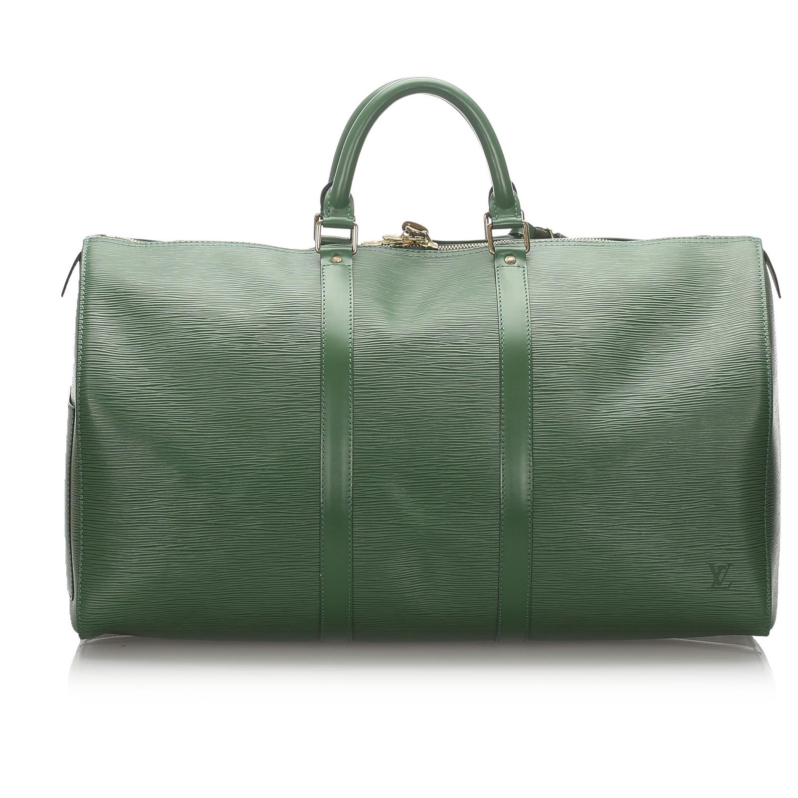 Louis Vuitton Green Epi Leather Keepall 45 Travel Bag
