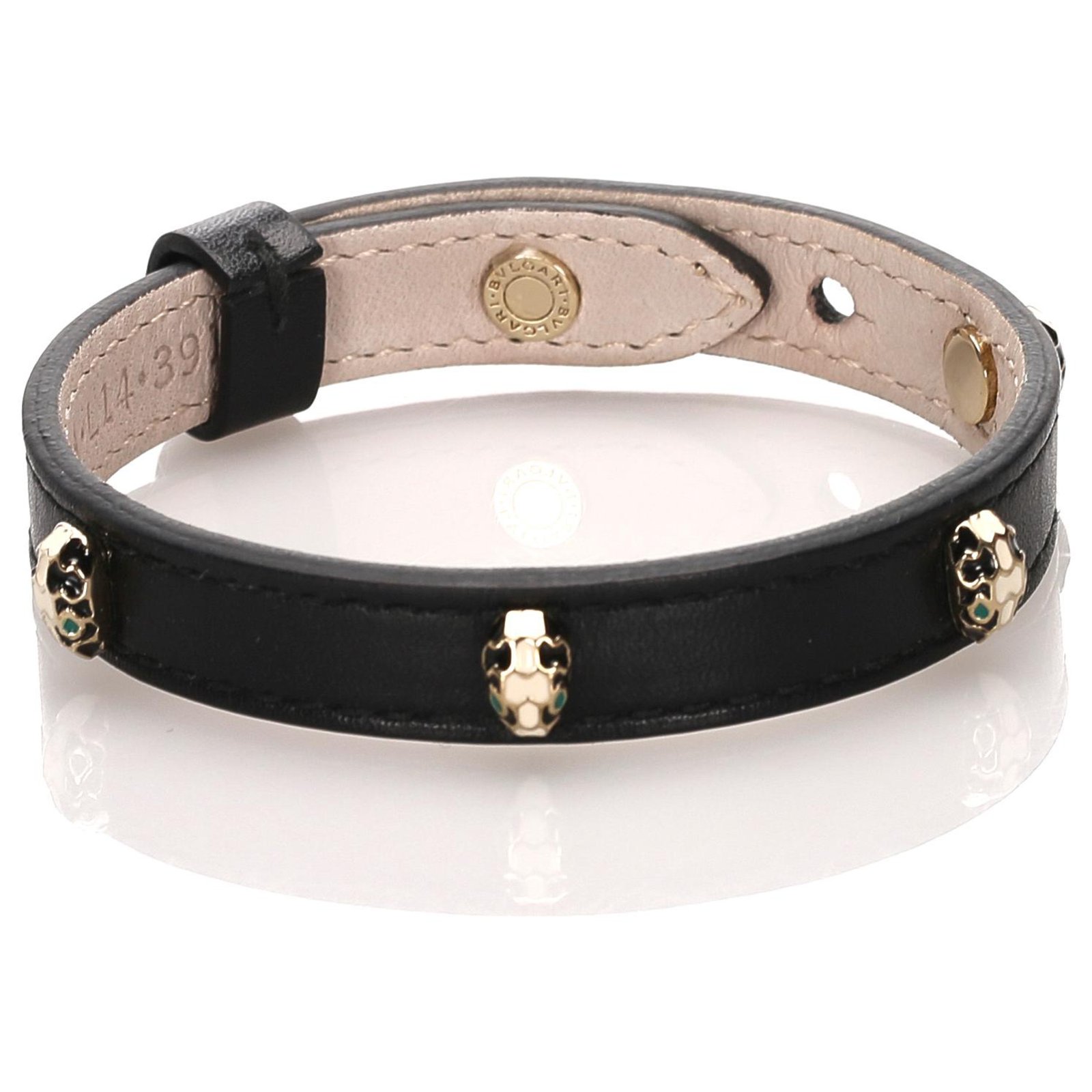 bvlgari serpenti leather bracelet