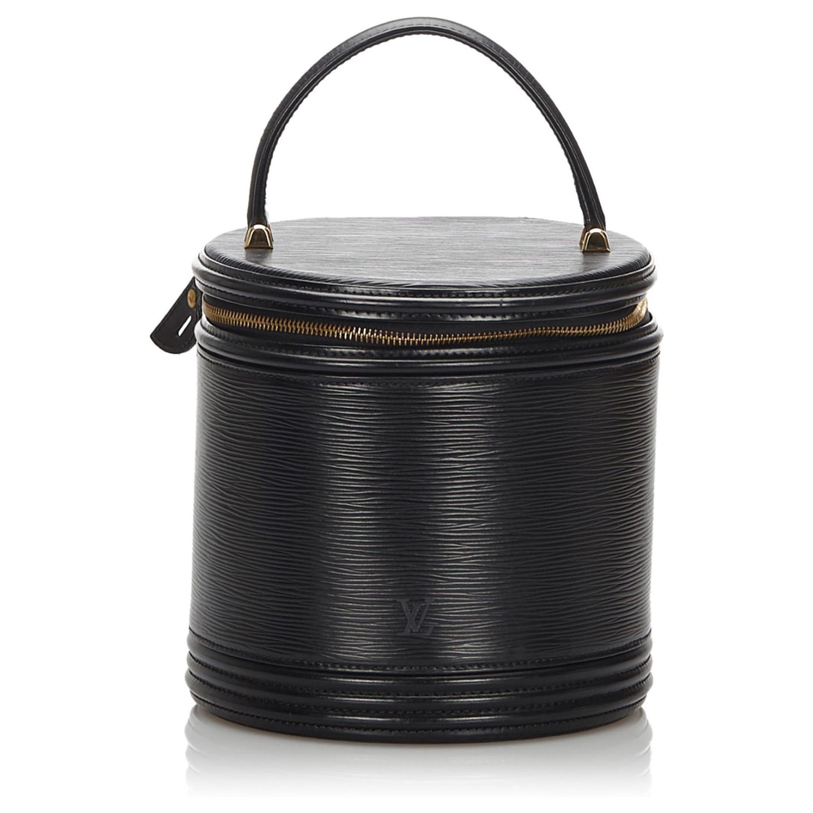 Louis Vuitton Black Epi Cannes Vanity Case Leather ref.188012