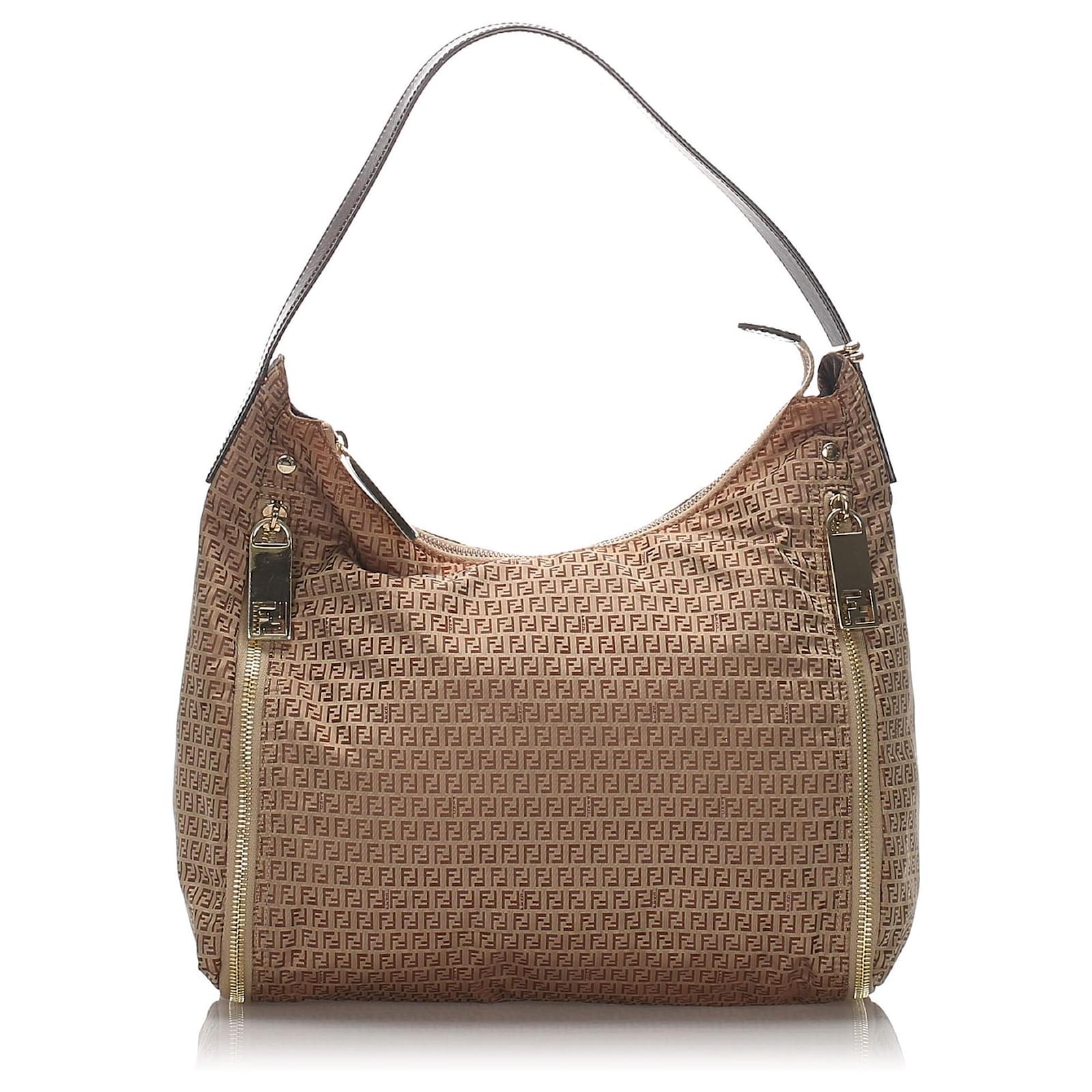 Sac bandoulière en cuir MARRON/OR | The Bridge